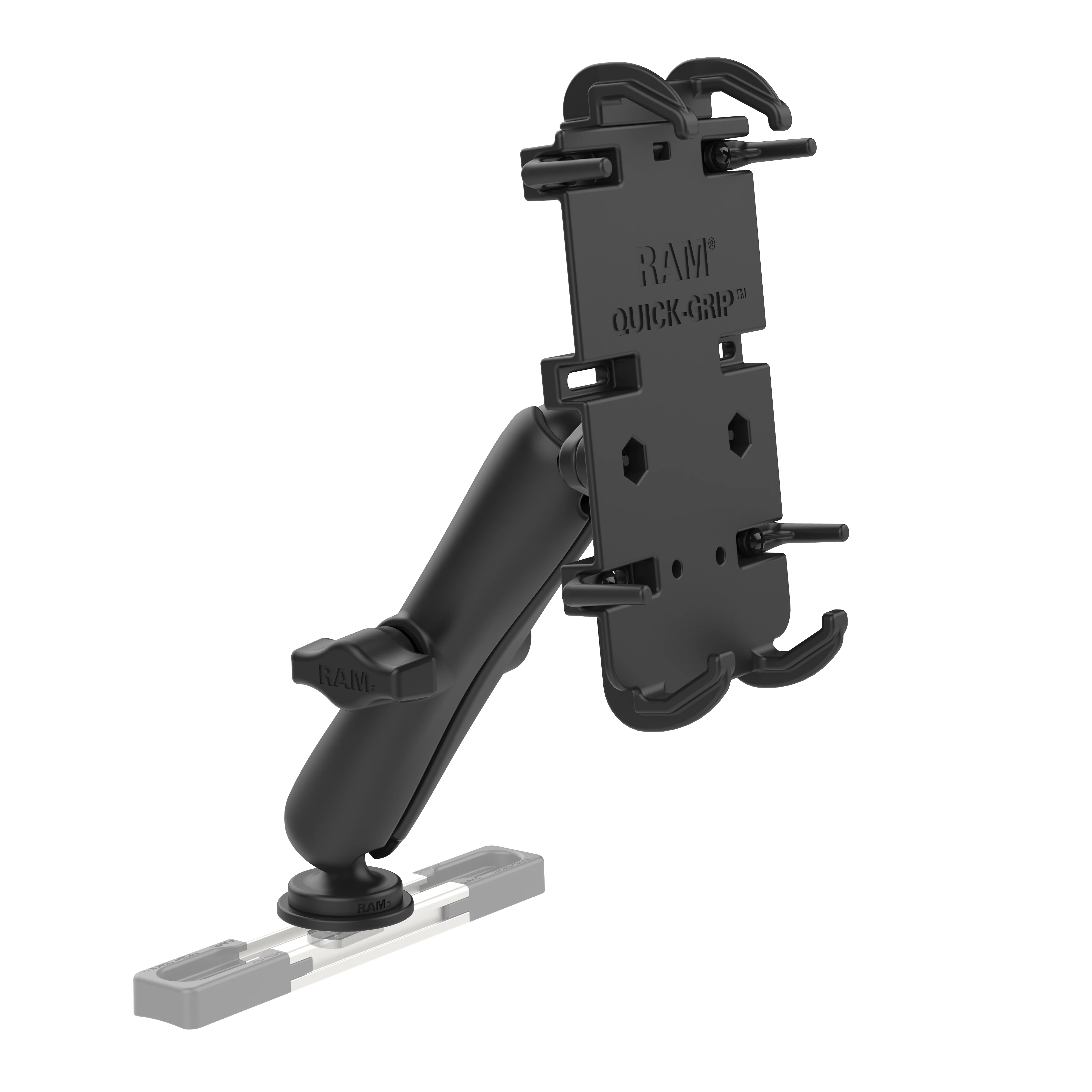 RAM® Quick-Grip™ XL Phone Mount with Track Ball™ Base - Long - Image 5