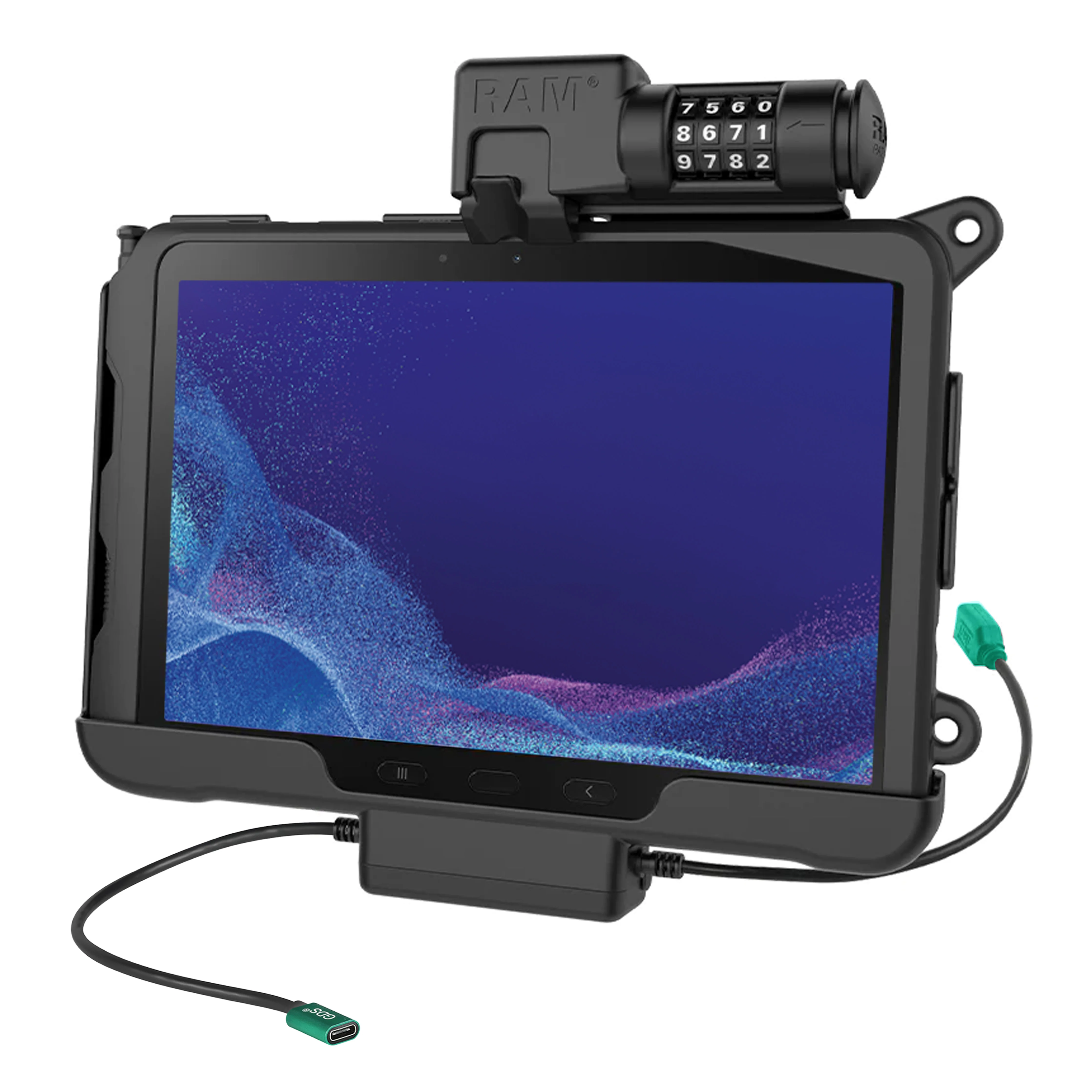 RAMĀ® Combo-Locking Power + Data Dock for Tab Active5 Pro & 4 Pro