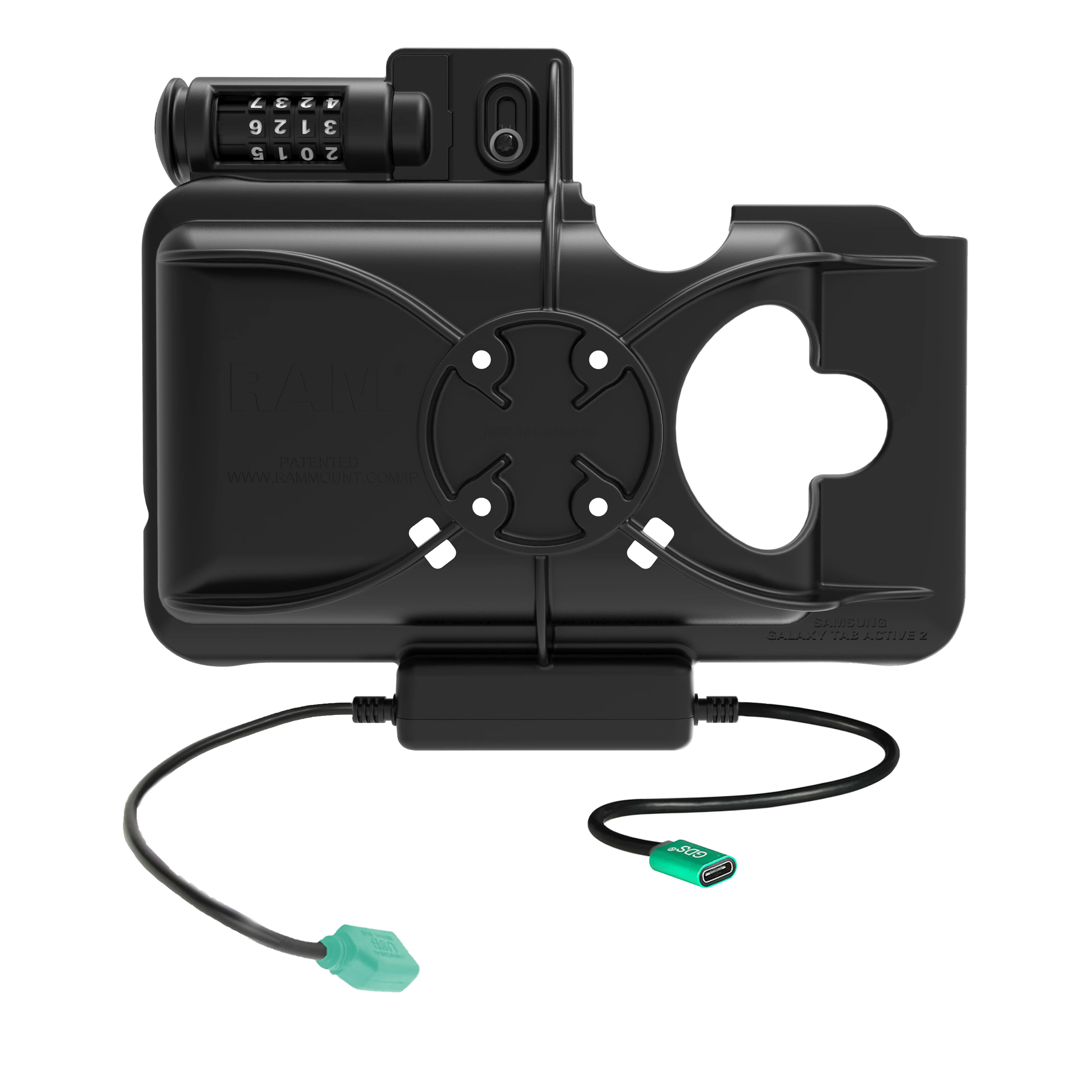 RAMĀ® Combo Locking Power + Data Dock for Samsung Tab Active5 & 3 - Image 4