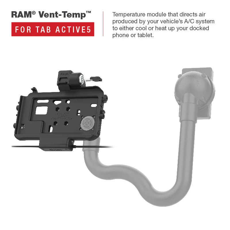 RAM® Thin-Dock™ Power + USB-A & RJ45 Data for Tab Active5 & 3 - Image 4