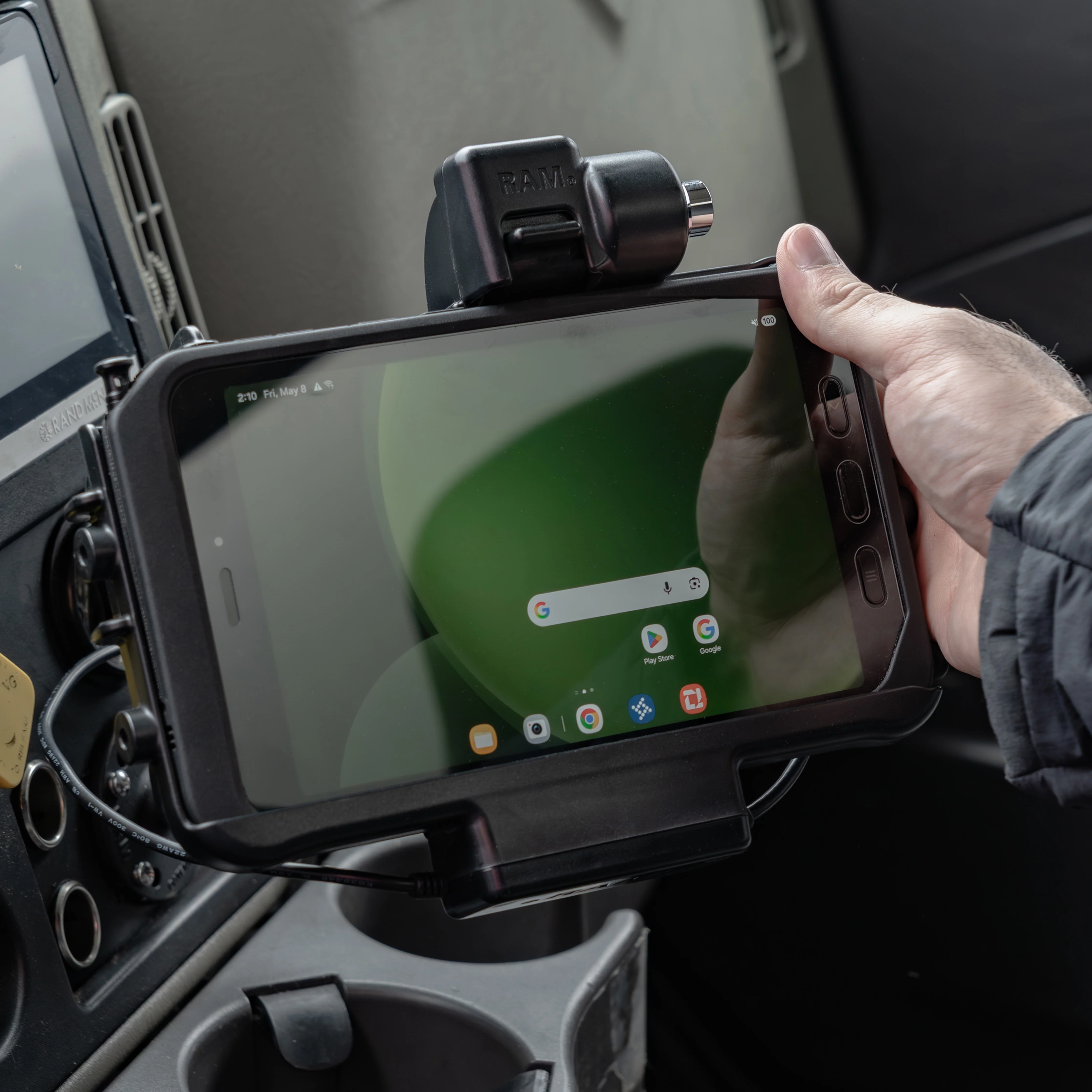 RAM® Thin-Dock™ Power + USB-A & RJ45 Data for Tab Active5 & 3 - Image 8