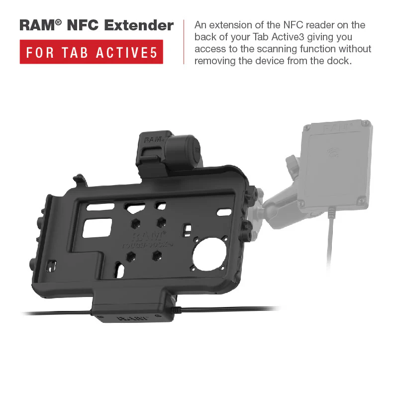 RAM® Thin-Dock⢠Power + Single USB Dock for Tab Active5 & 3 - Image 5