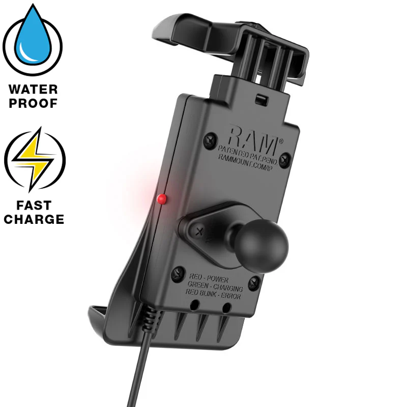 RAM® Quick-Grip™ 15W Waterproof Wireless Charging Holder with Ball - Image 3