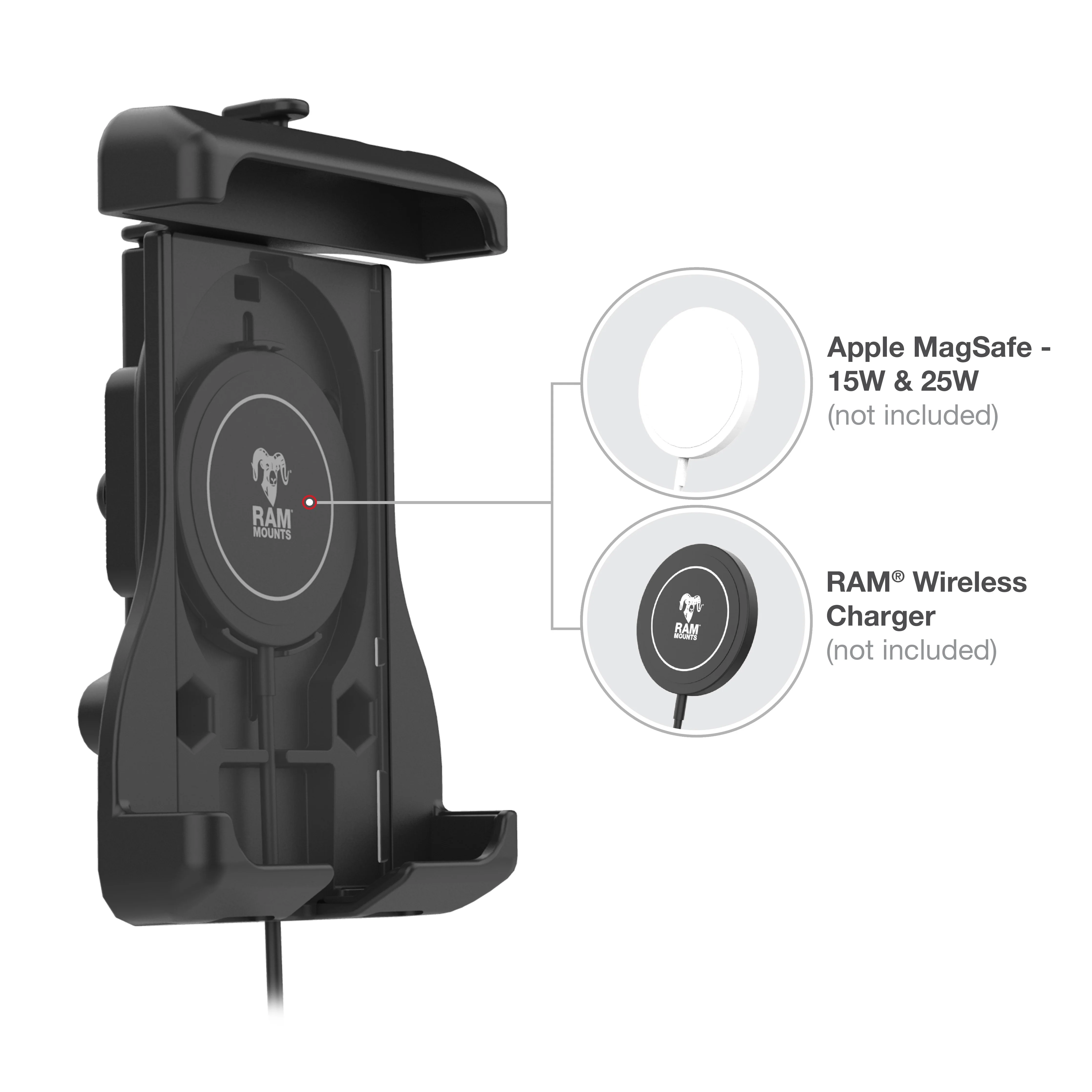 RAM® Quick-Grip⢠Holder for iPhone 12 Series + MagSafe - Image 3