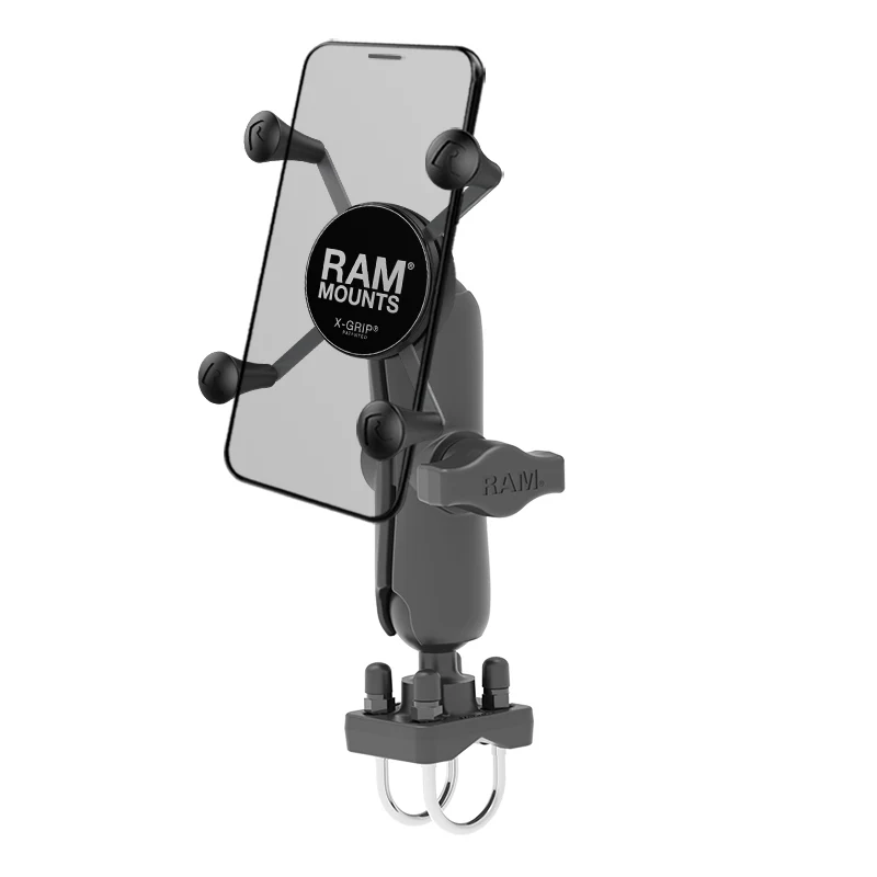 RAMĀ® X-GripĀ® Phone Mount with Double U-Bolt Base