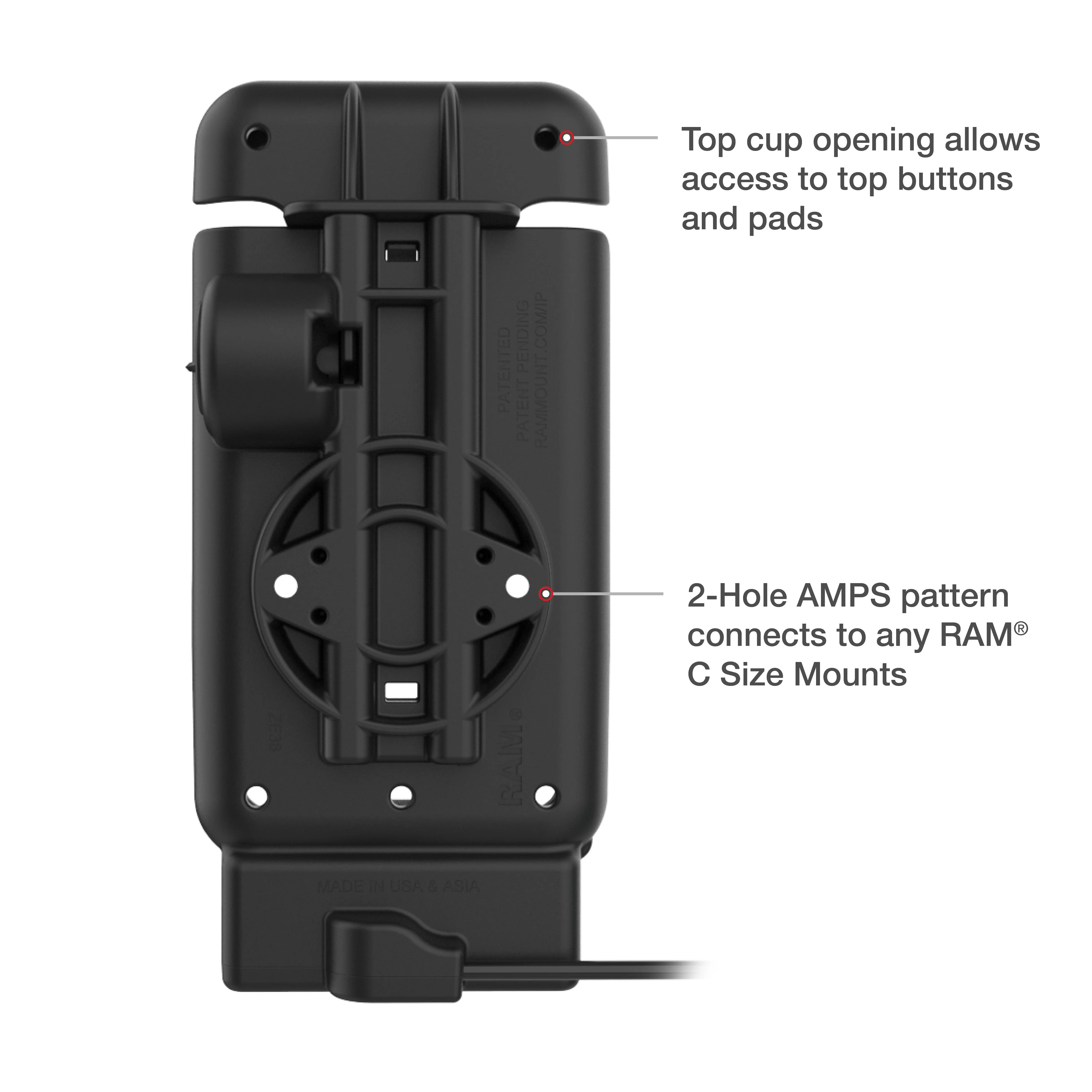 RAMĀ® Powered Vehicle Dock for Zebra EM45 - Image 5