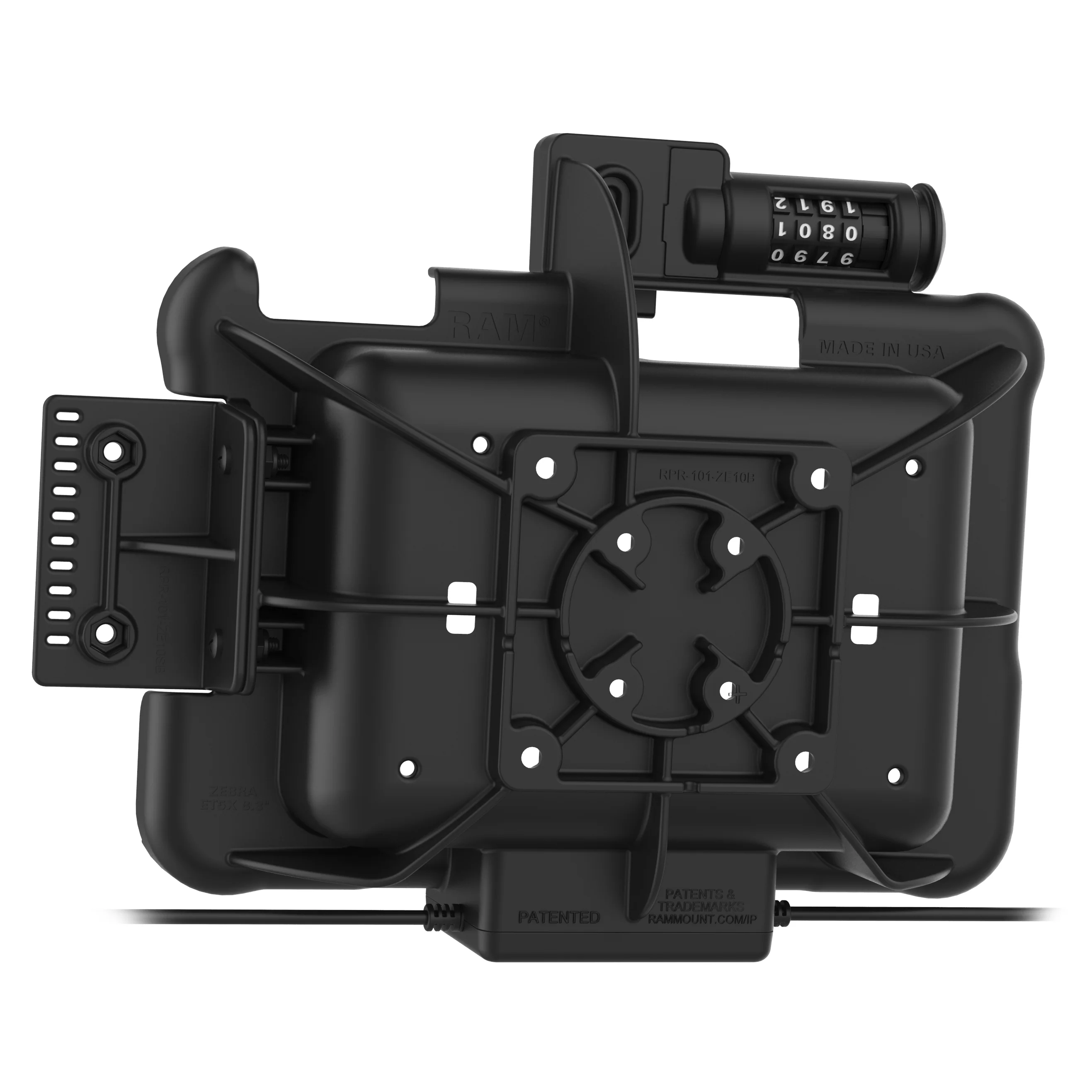 GDS® Combo Locking Power + Data & DB9 Dock for Zebra ET5x 8.3" & 8.4" - Image 4