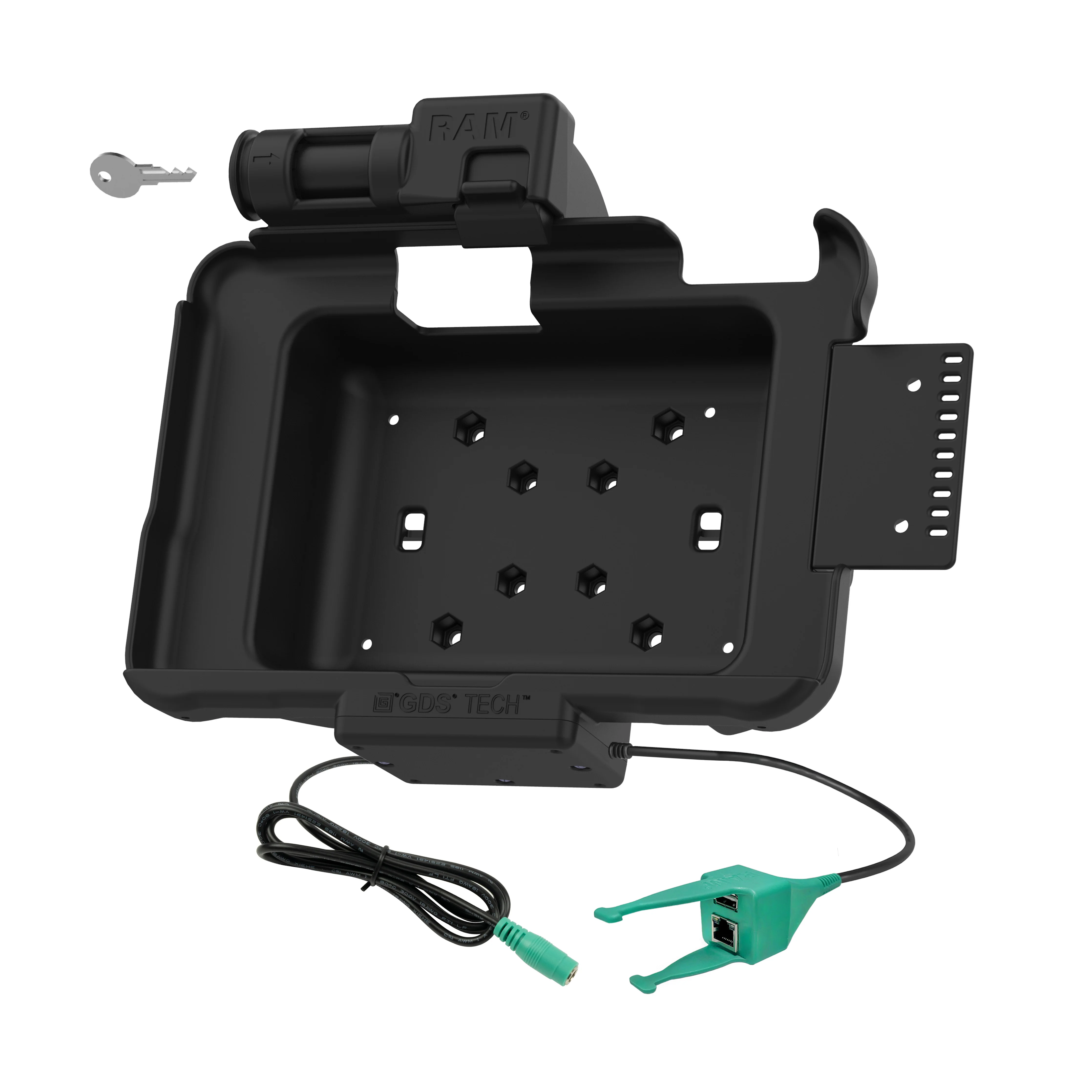 GDS® Key Locking Power + USB-A & RJ45 Dock for Zebra ET5x 8.3" & 8.4" - Image 2