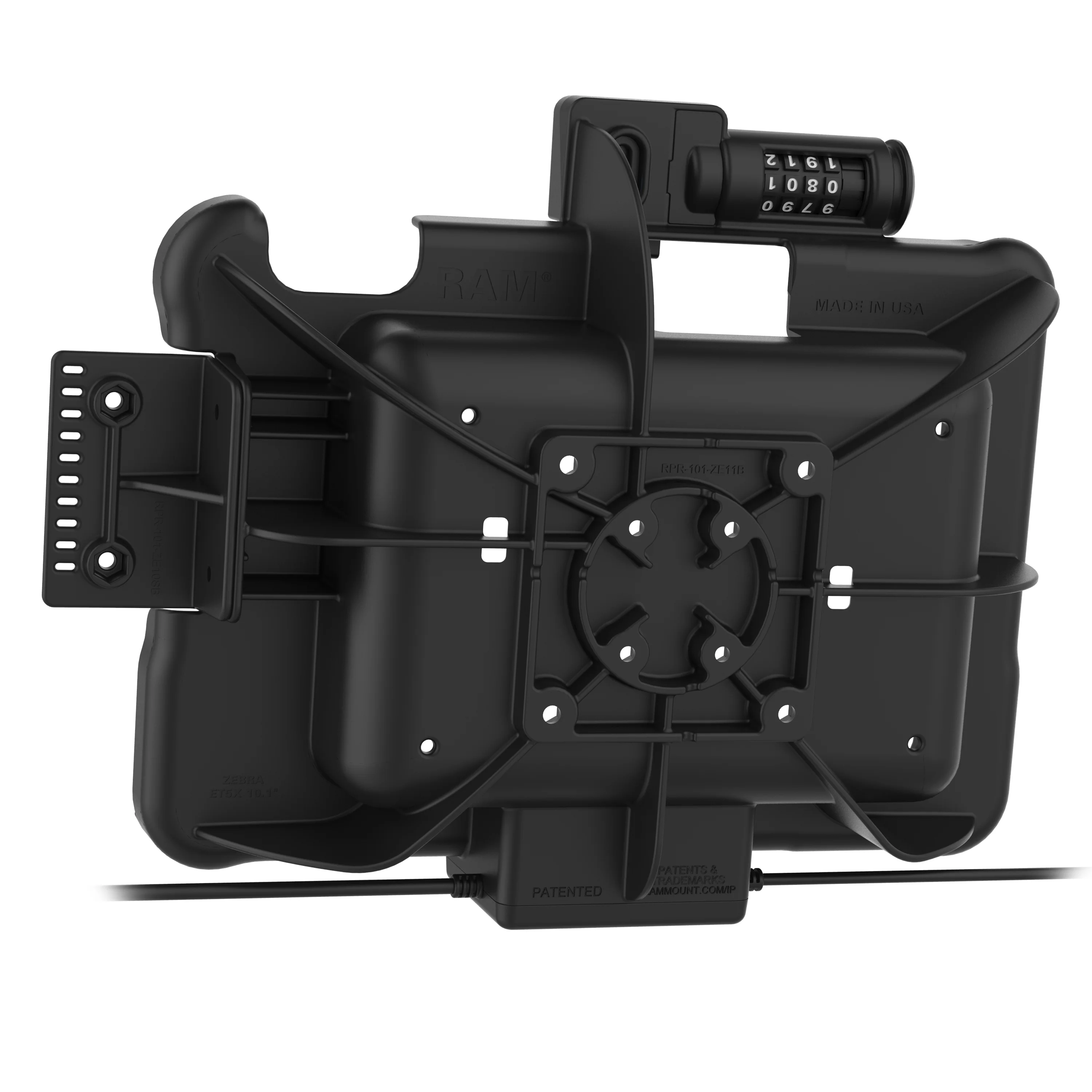 GDS® Combo Locking Power + Dual USB Dock for Zebra ET5x 10.1" Series - Image 4