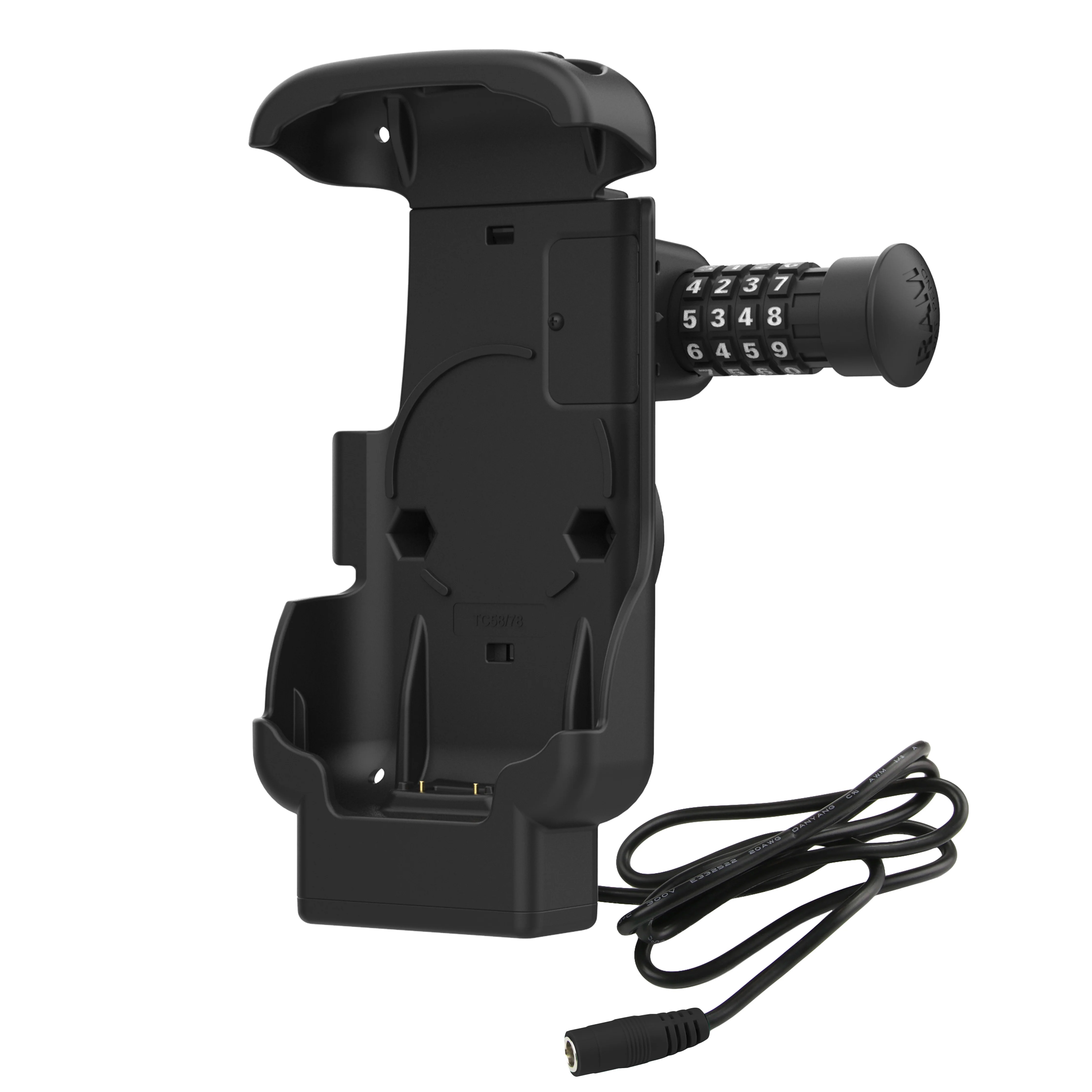 RAMĀ® Combo-Locking Form-Fit Powered Dock for Zebra TC73 & TC78 - Image 2