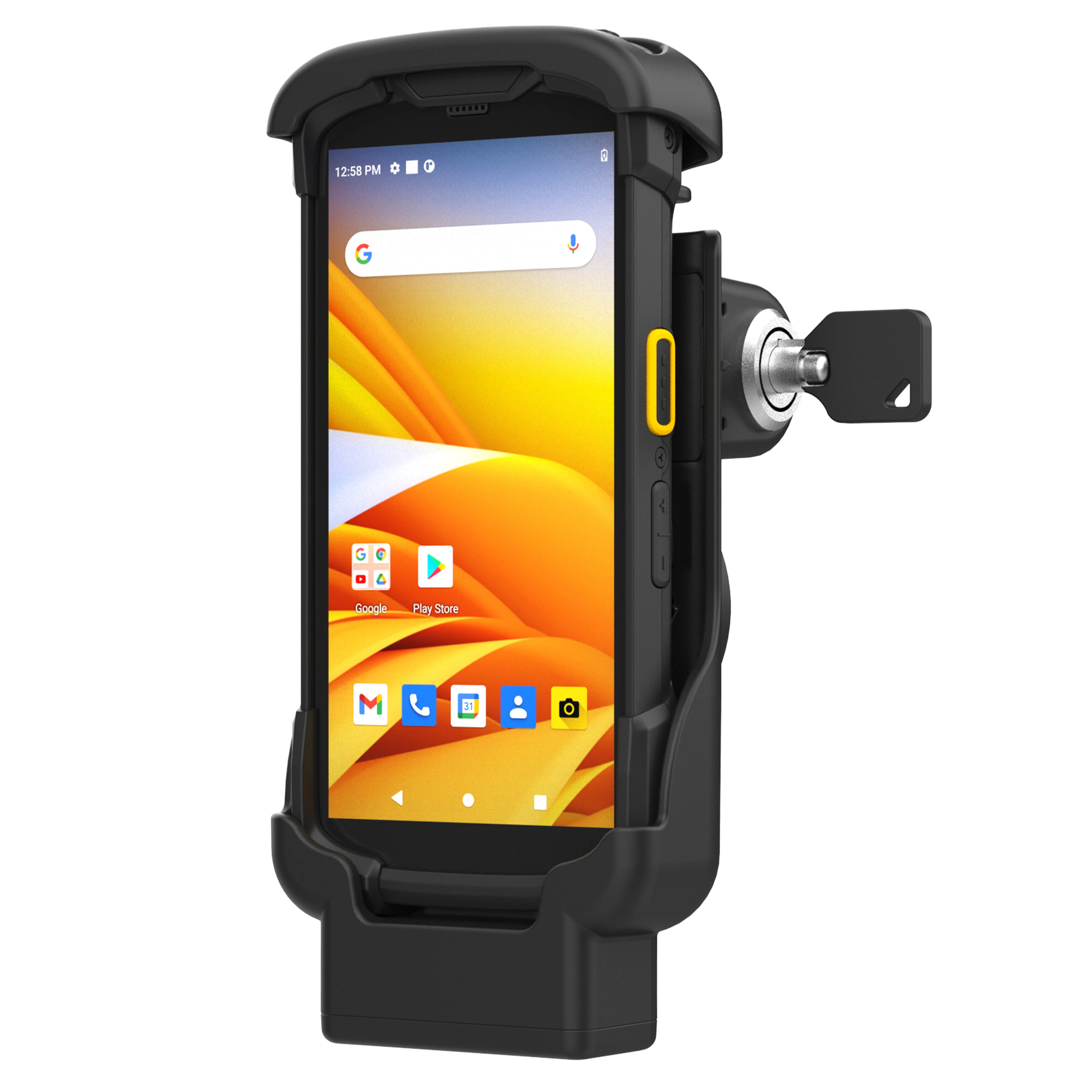 RAMĀ® Key-Locking Form-Fit Holder for Zebra TC73 & TC78