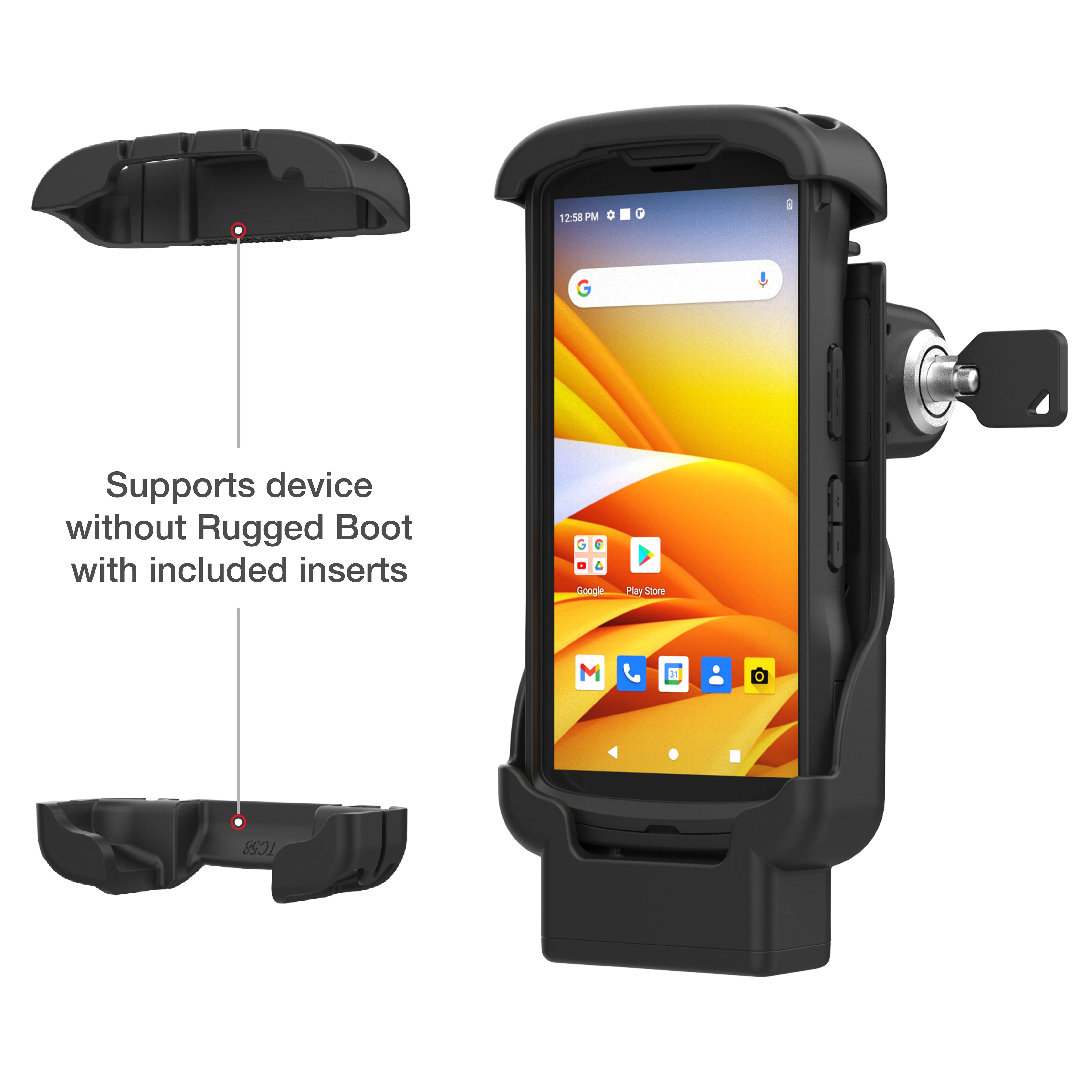 RAM® Key-Locking Form-Fit Dock for Zebra TC53 & TC58 - Image 5