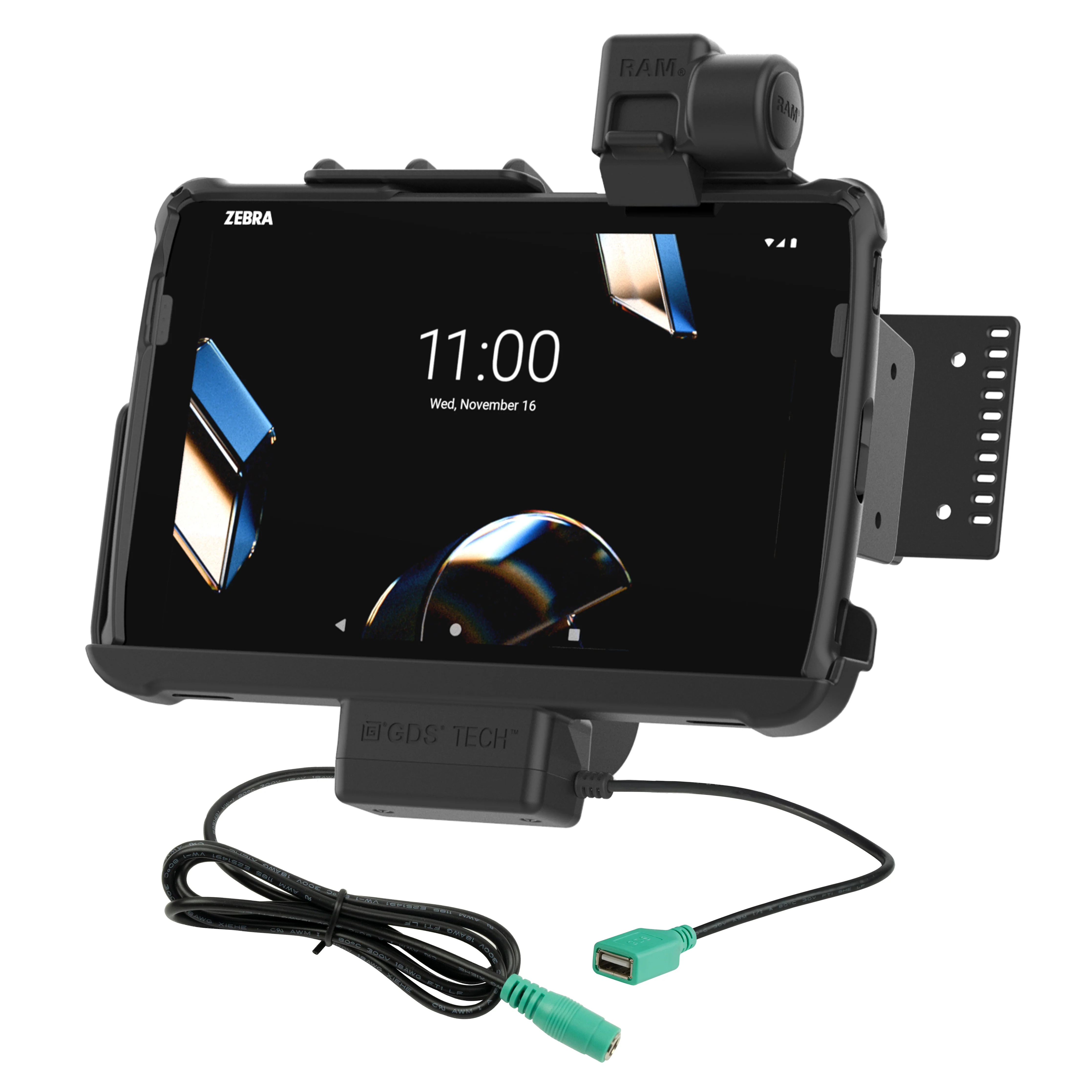 RAM® Tough-Dock⢠Power + Data with Latch for Zebra ET4x 10"