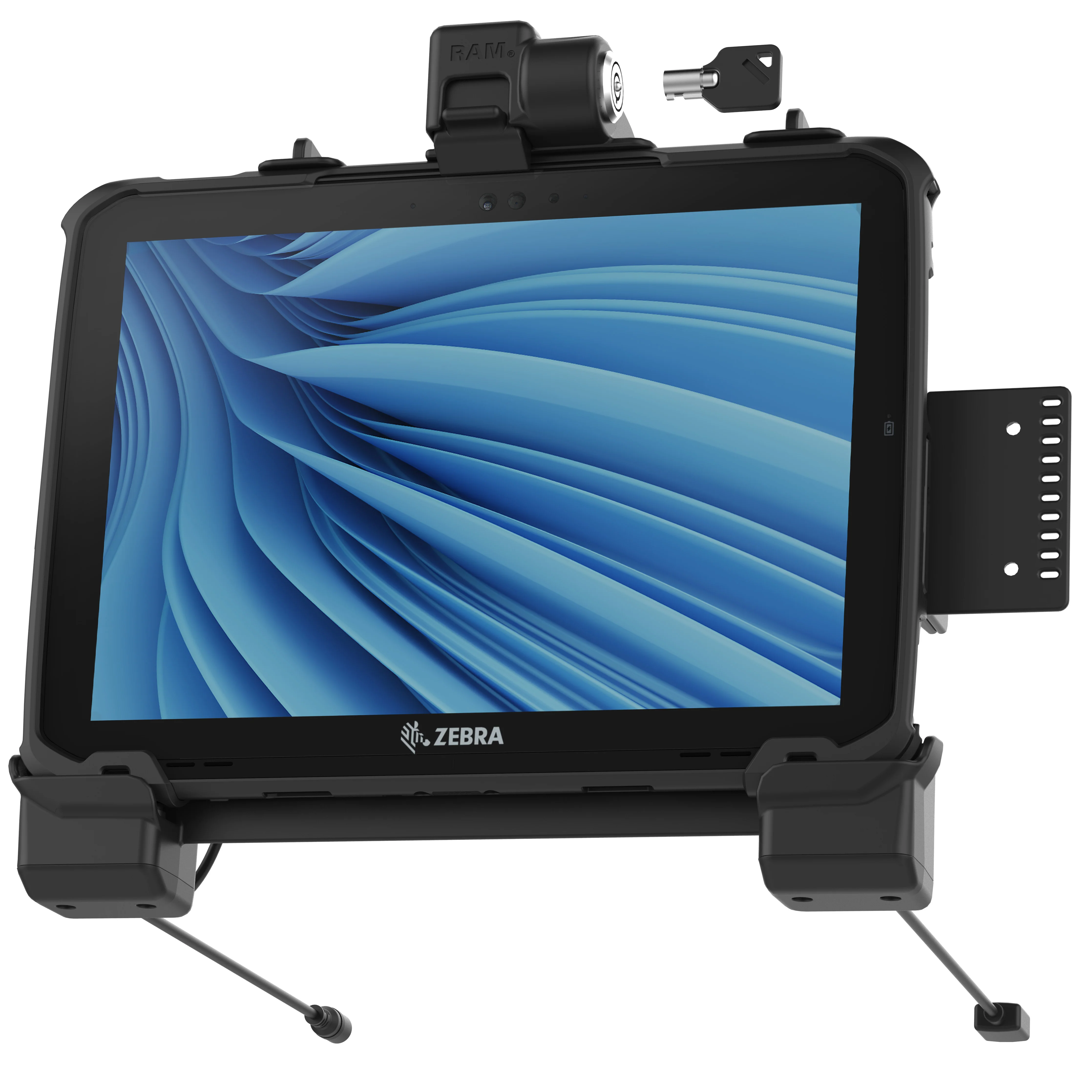 RAMĀ® Power + Data Locking Dock for Zebra ET8x 2-in-1 Tablet