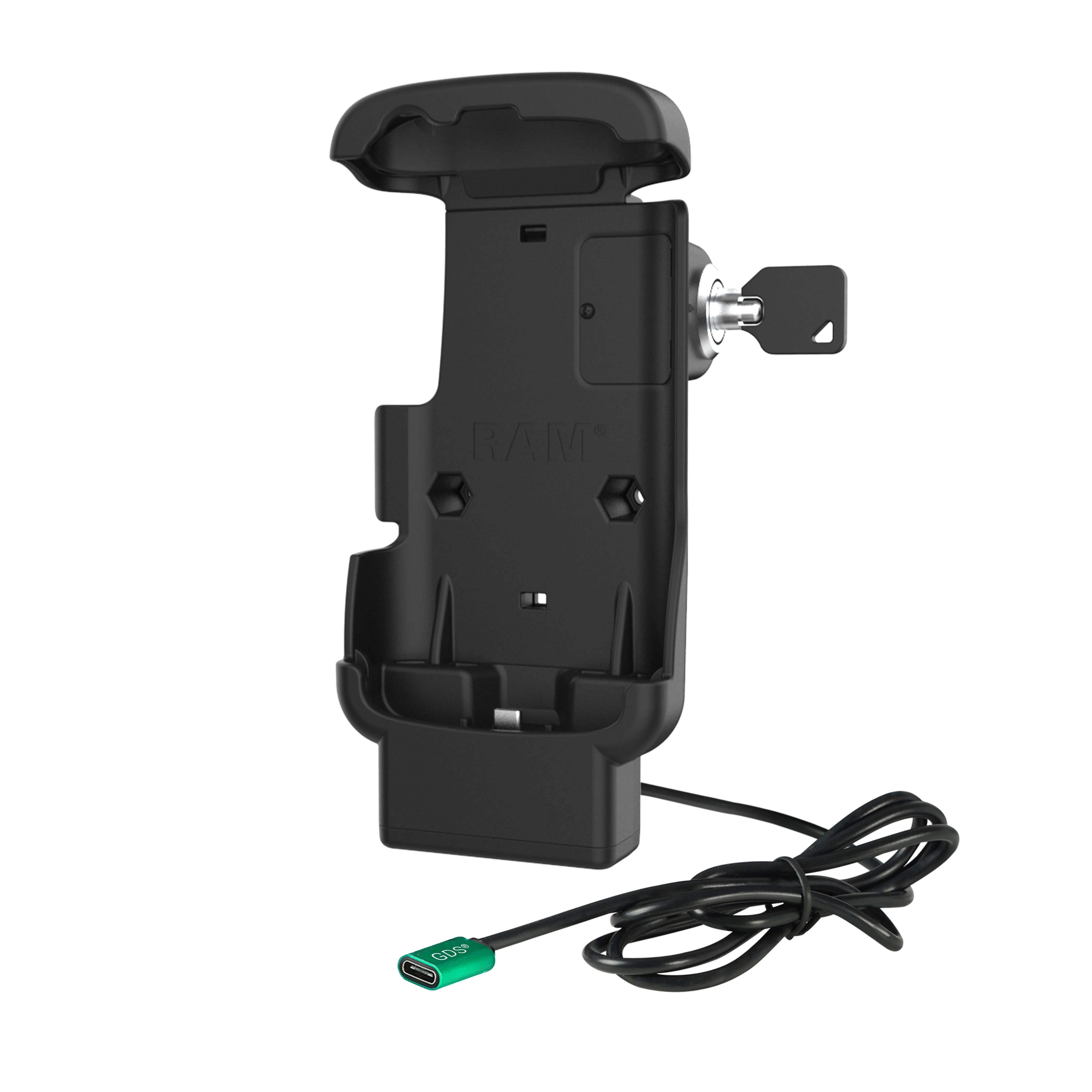 RAMĀ® Locking Form-Fit USB-C Dock for Zebra TC22 & TC27 without Boot - Image 2