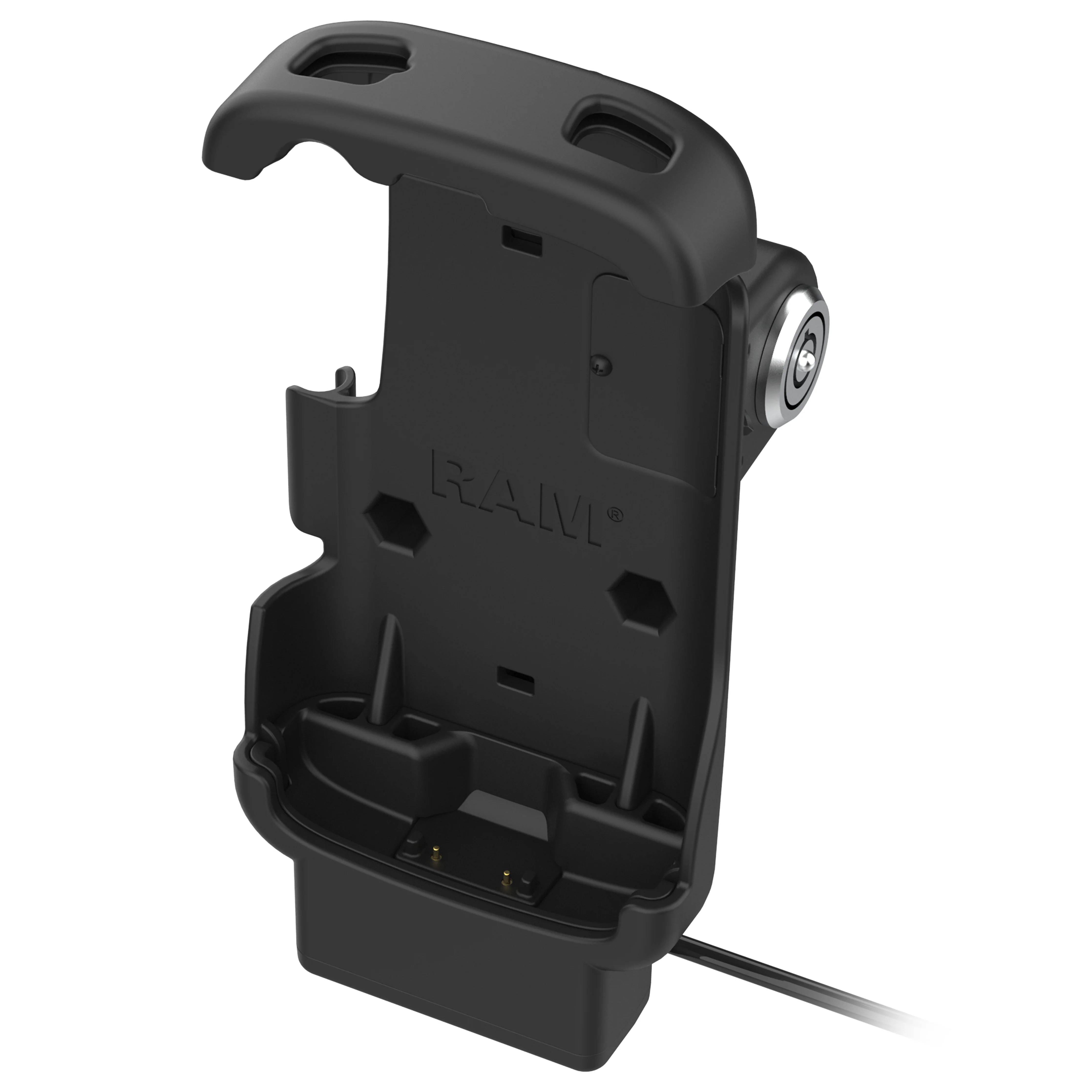 RAMĀ® Locking Form-Fit Powered Dock for Zebra TC22 & TC27 without Boot - Image 4