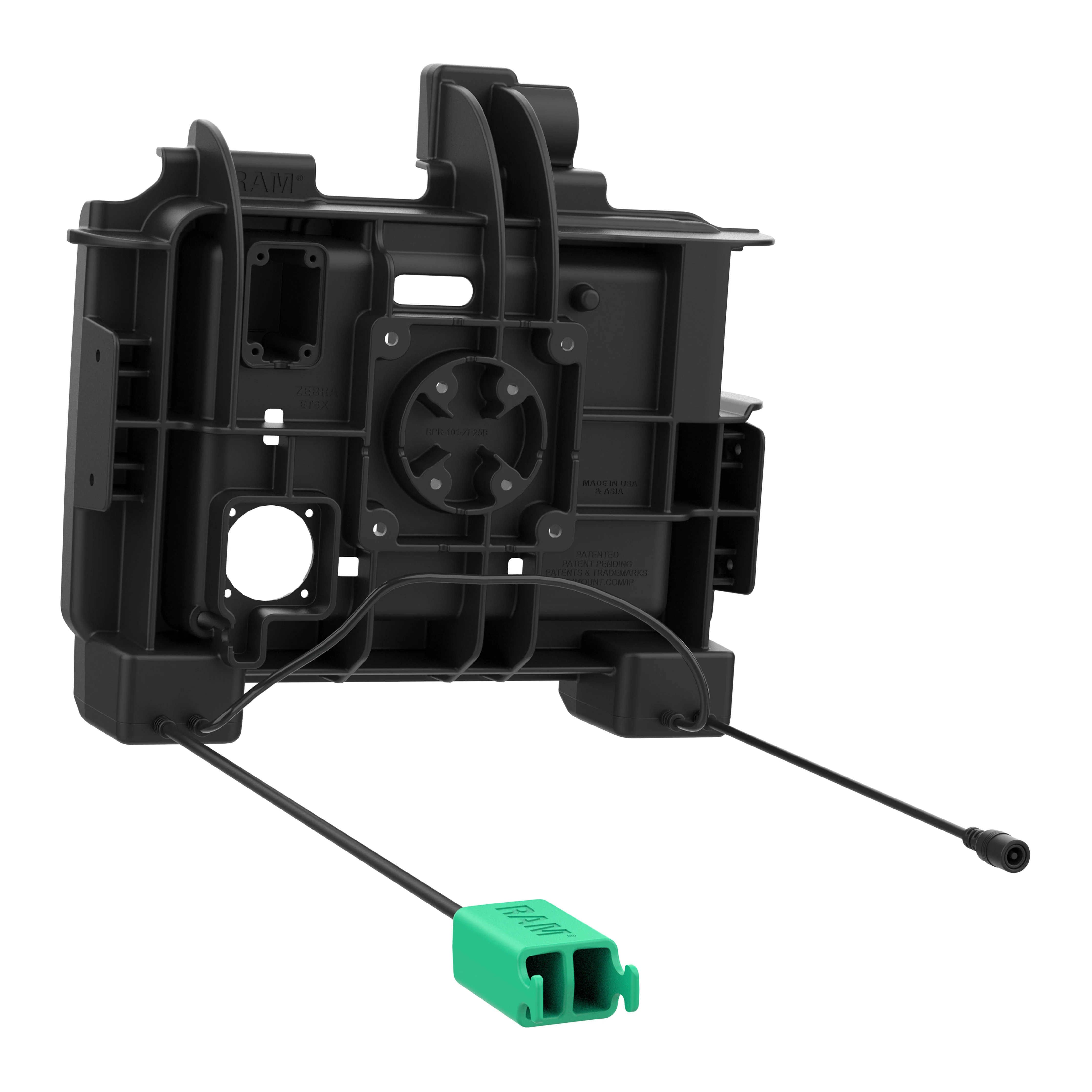 RAM® Power + Dual USB Dock for Zebra ET6x - Heated Pins - Image 3