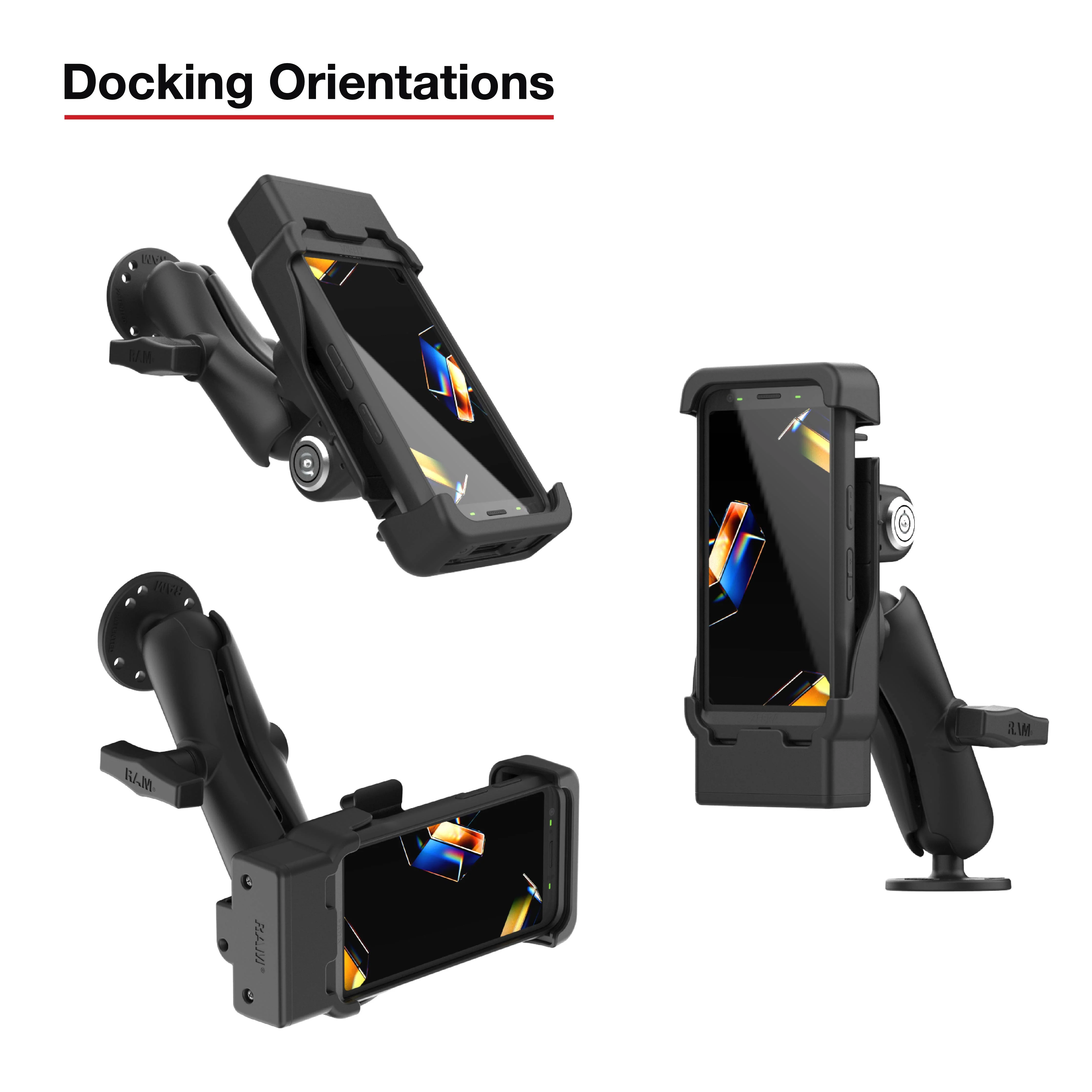 RAM® Locking Powered Dock with Pogo Pins for Zebra TC501 - Image 4