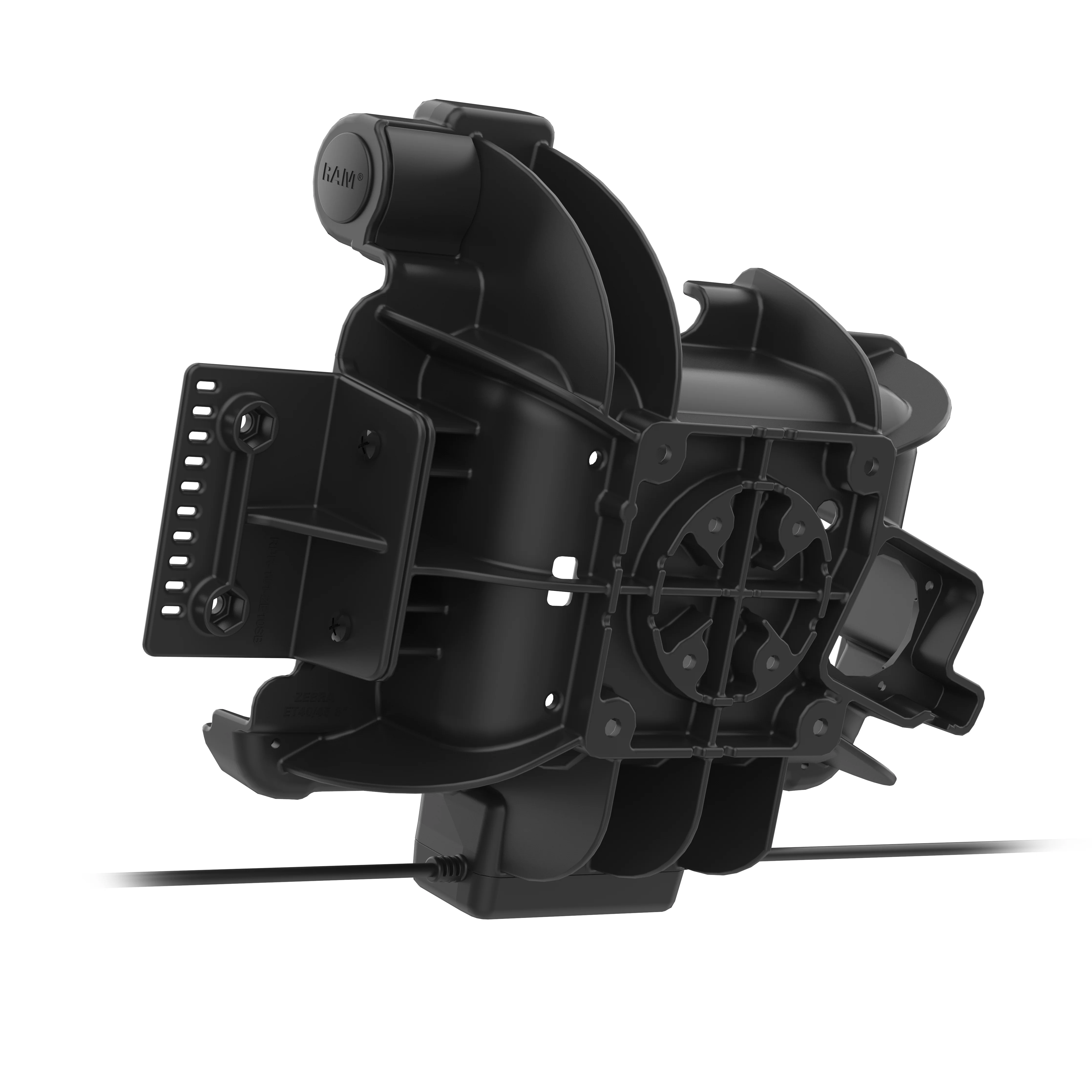RAM® Tough-Dock™ Power + Dual USB with Latch for Zebra ET401 8" - Image 3