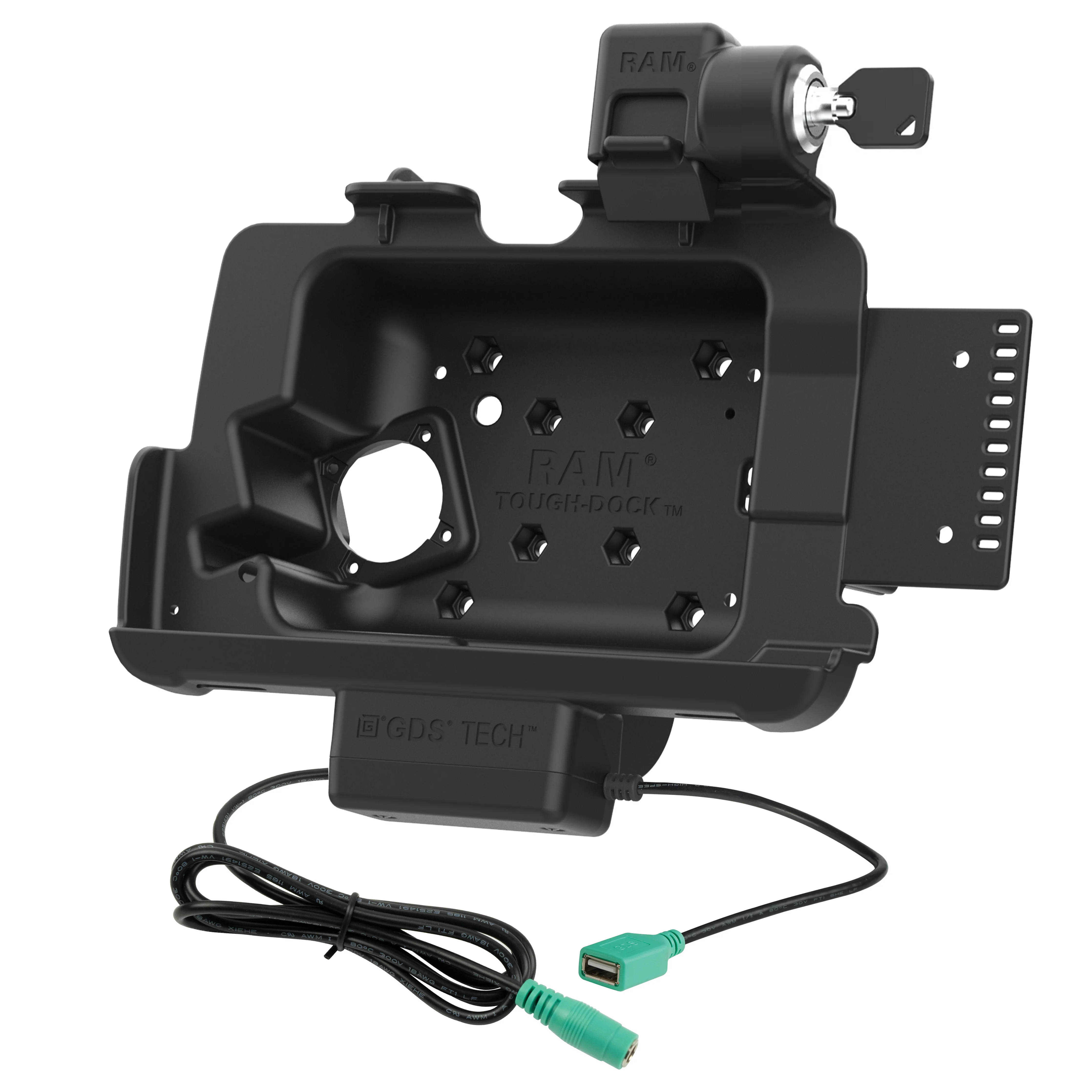 Locking RAM® Tough-Dock⢠Power + Data for Zebra ET401 8" - Image 2