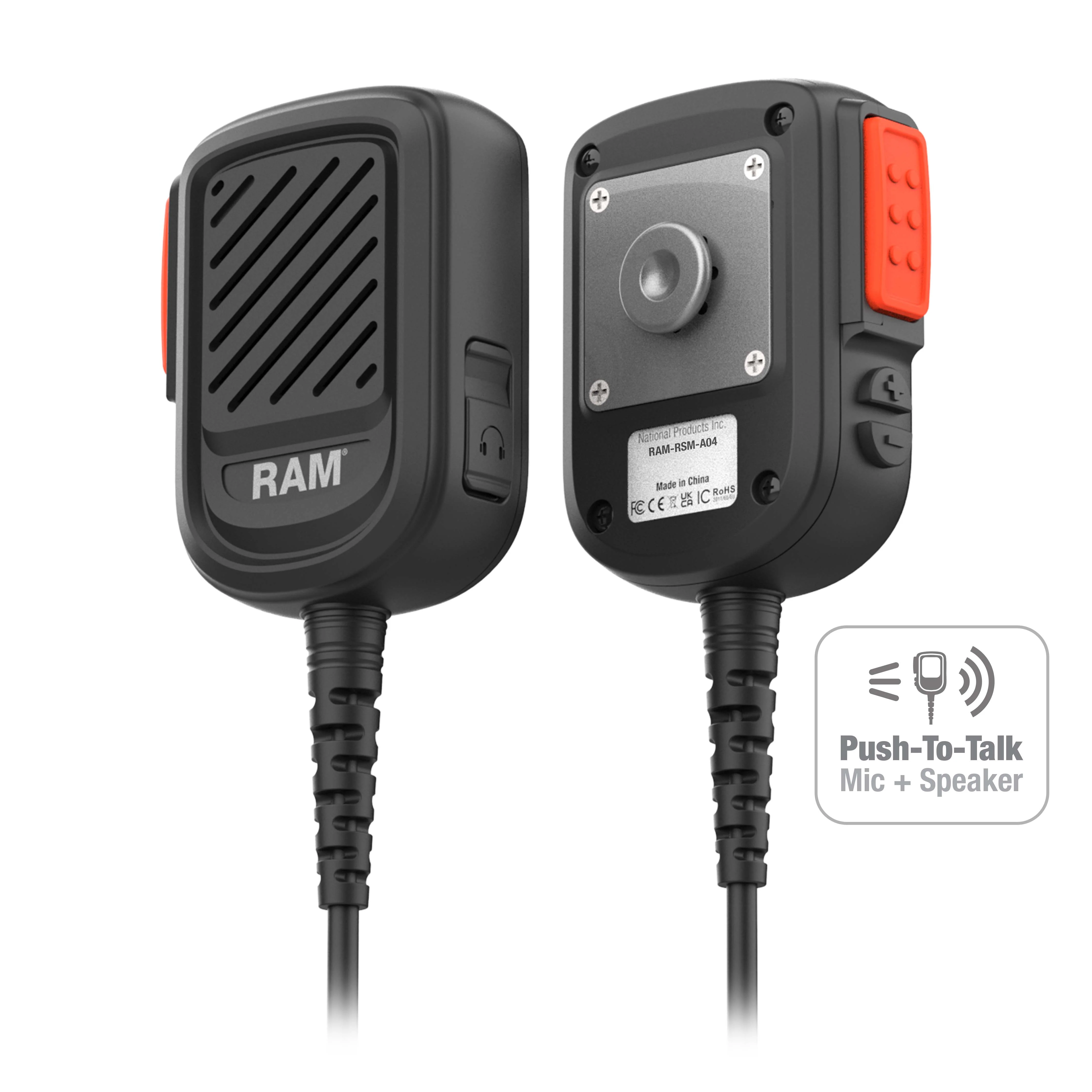 RAM® Remote Speaker Mic with USB-C for ESChat