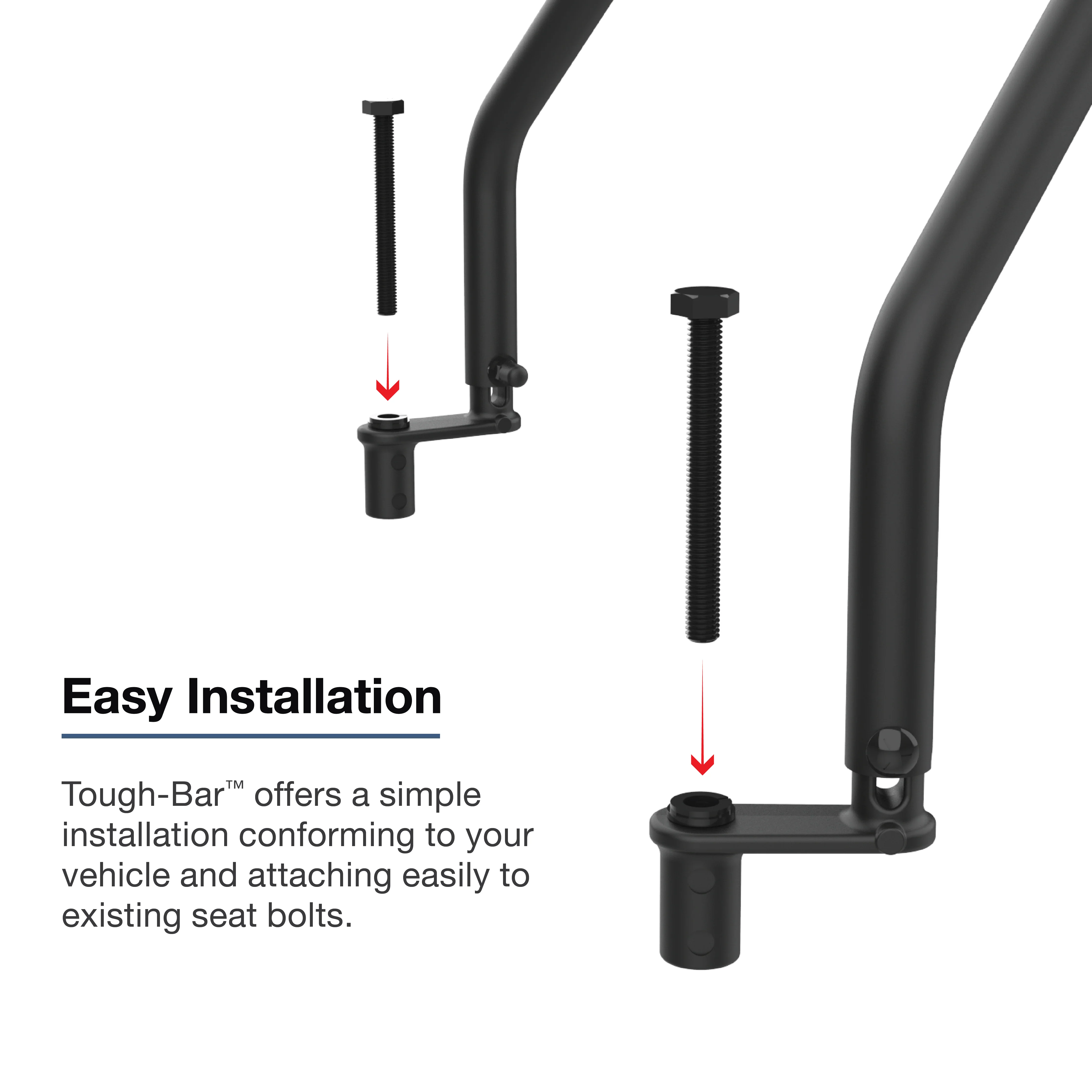 RAM® Tough-Bar™ for '21-26 Ford F-Series with Head-Up Display (Console) - Image 2