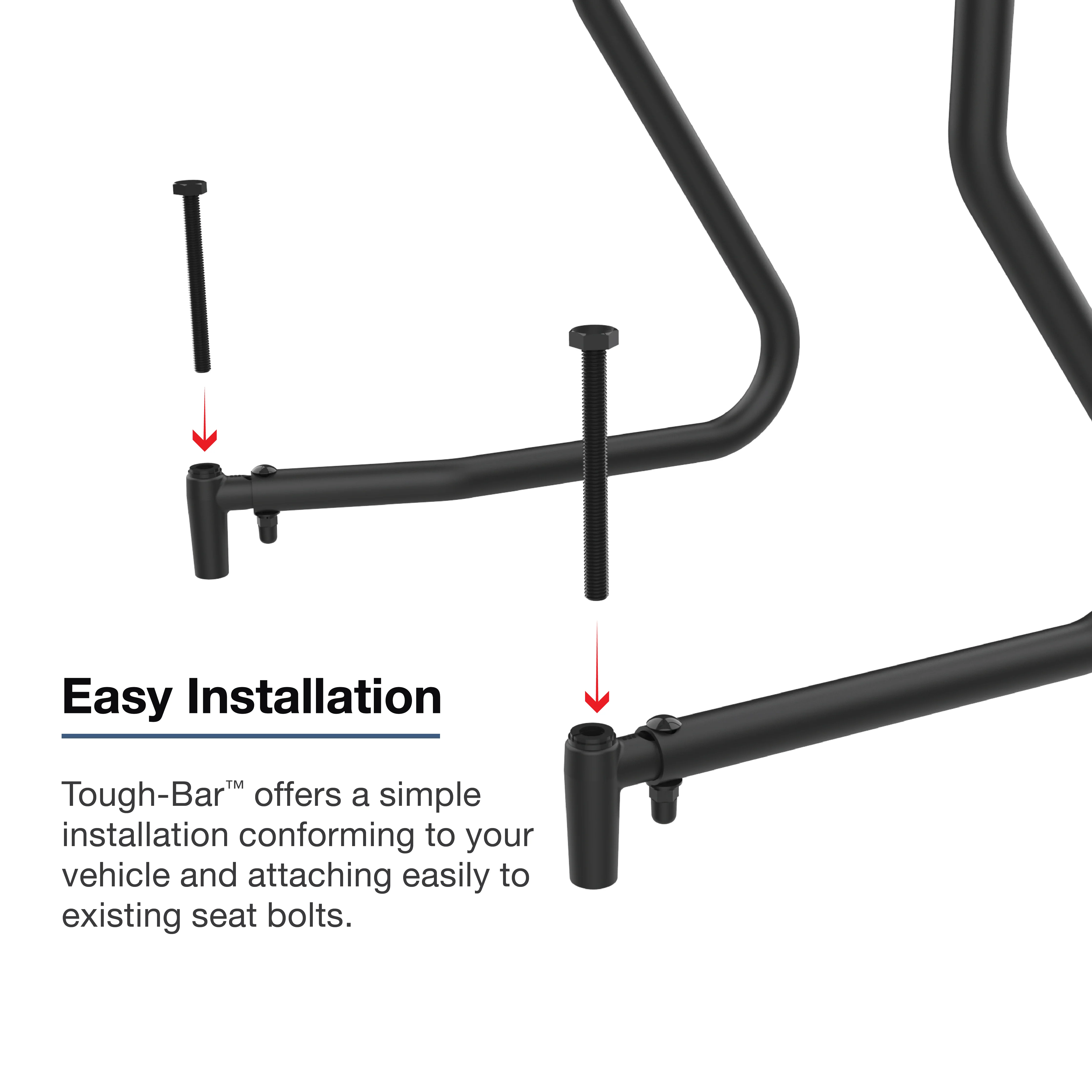 RAM® Tough-Bar™ for '19-26 Chevrolet Silverado Bench Seat 7"-8" Display - Image 2