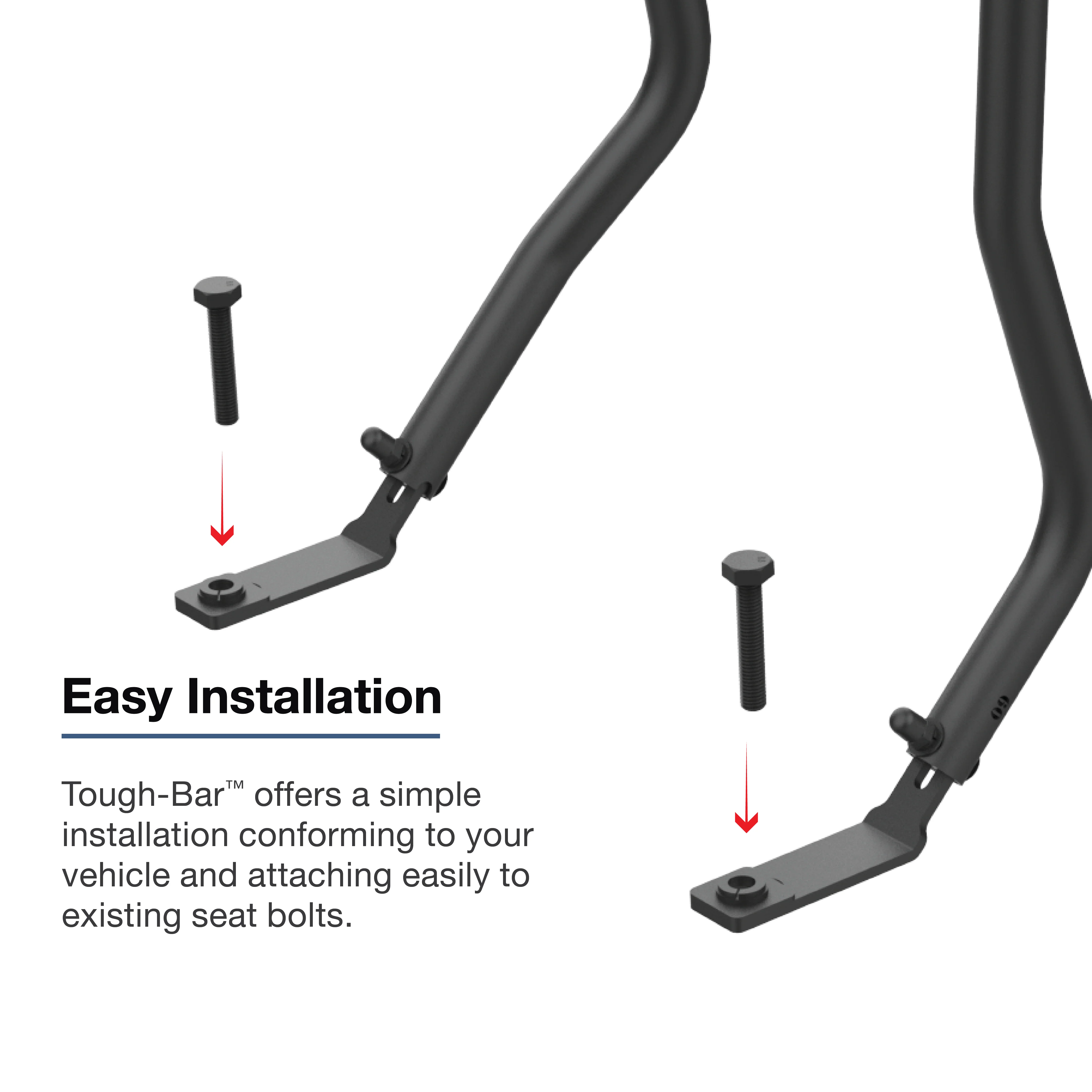 RAM® Tough-Bar™ for '18-23 Jeep Gladiator & Wrangler with Track Ball™ - Image 2
