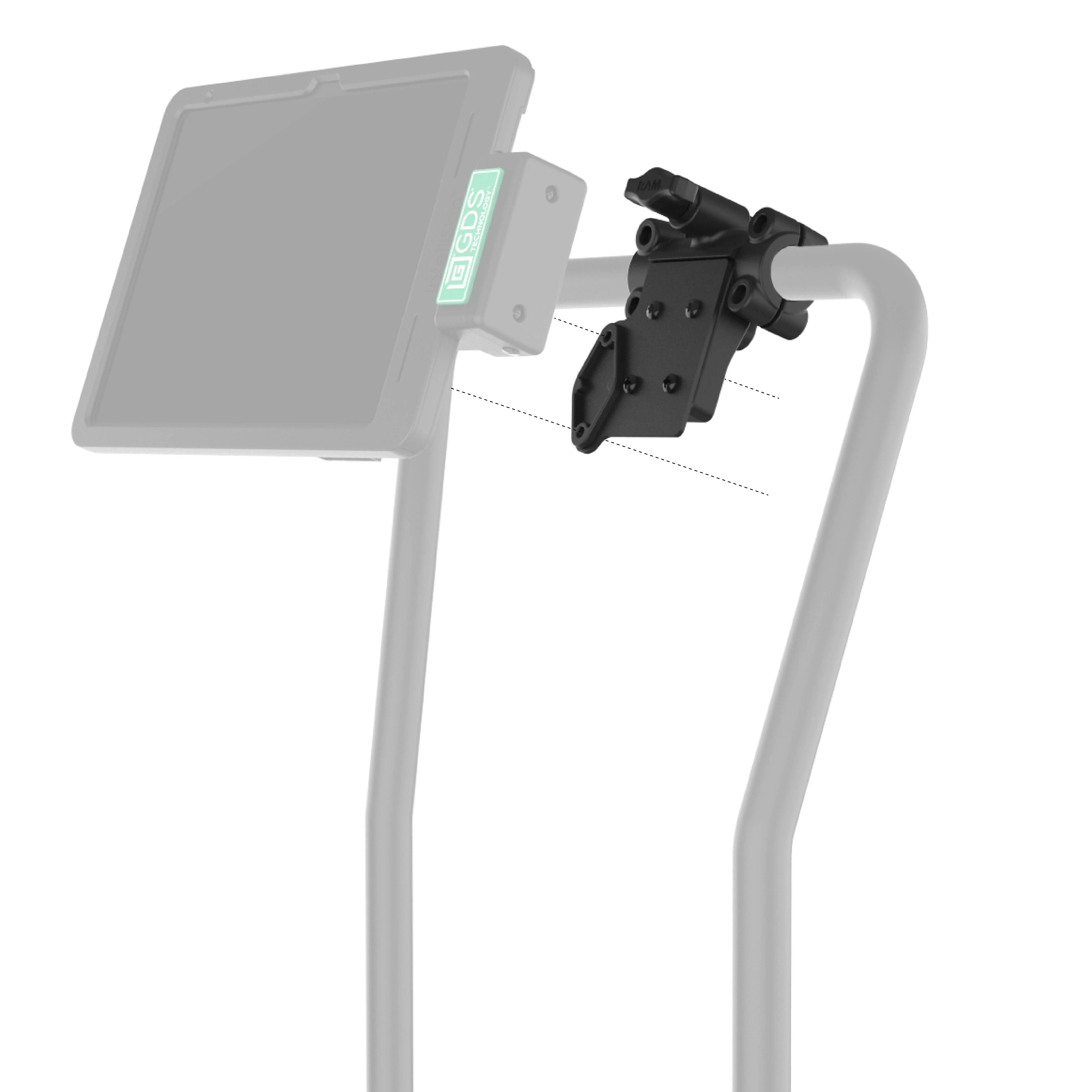 RAM® Friction Hinge Mount with Short Bracket for Tough-Bar™ - Image 2