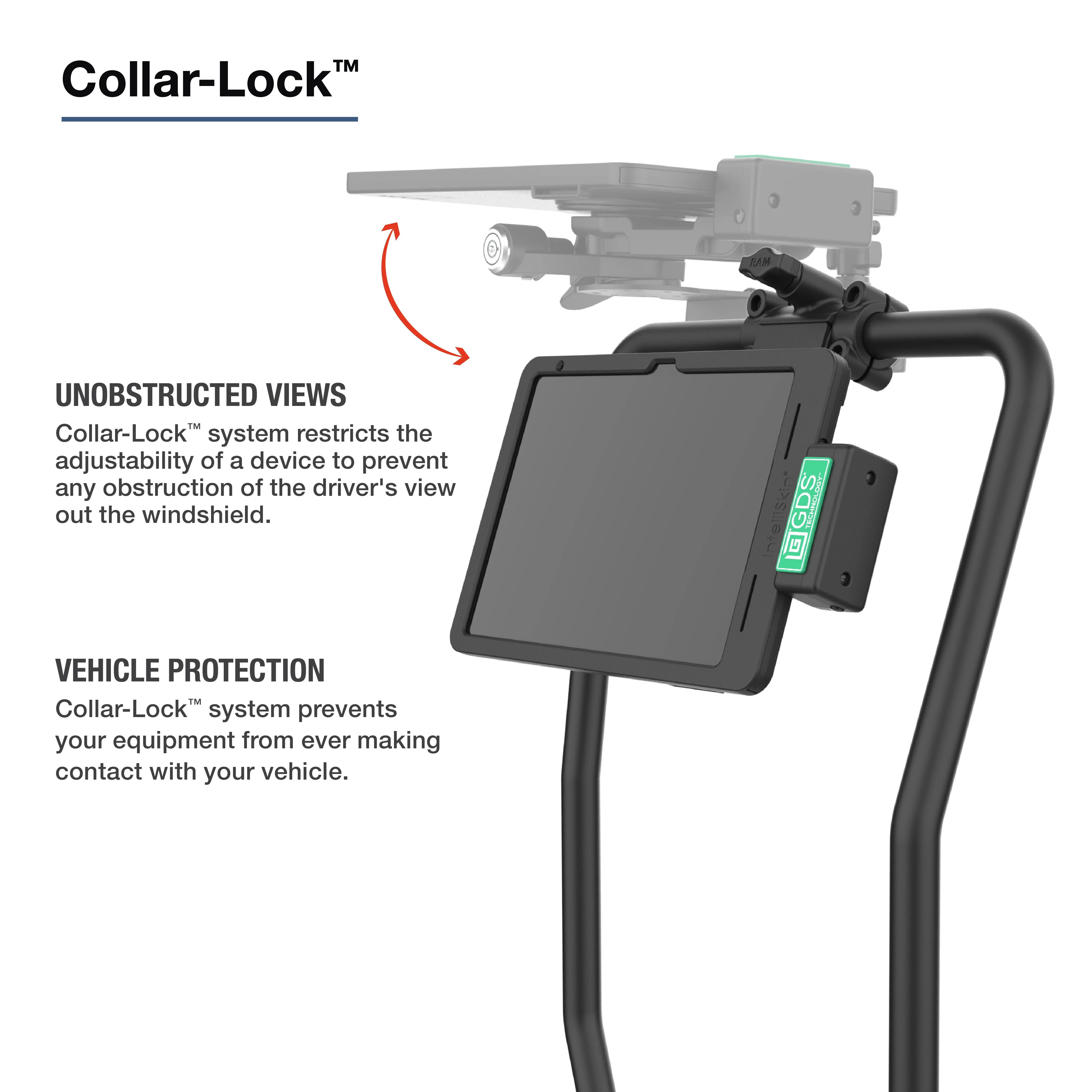 RAM® Friction Hinge Mount with Short Bracket for Tough-Bar™ - Image 3