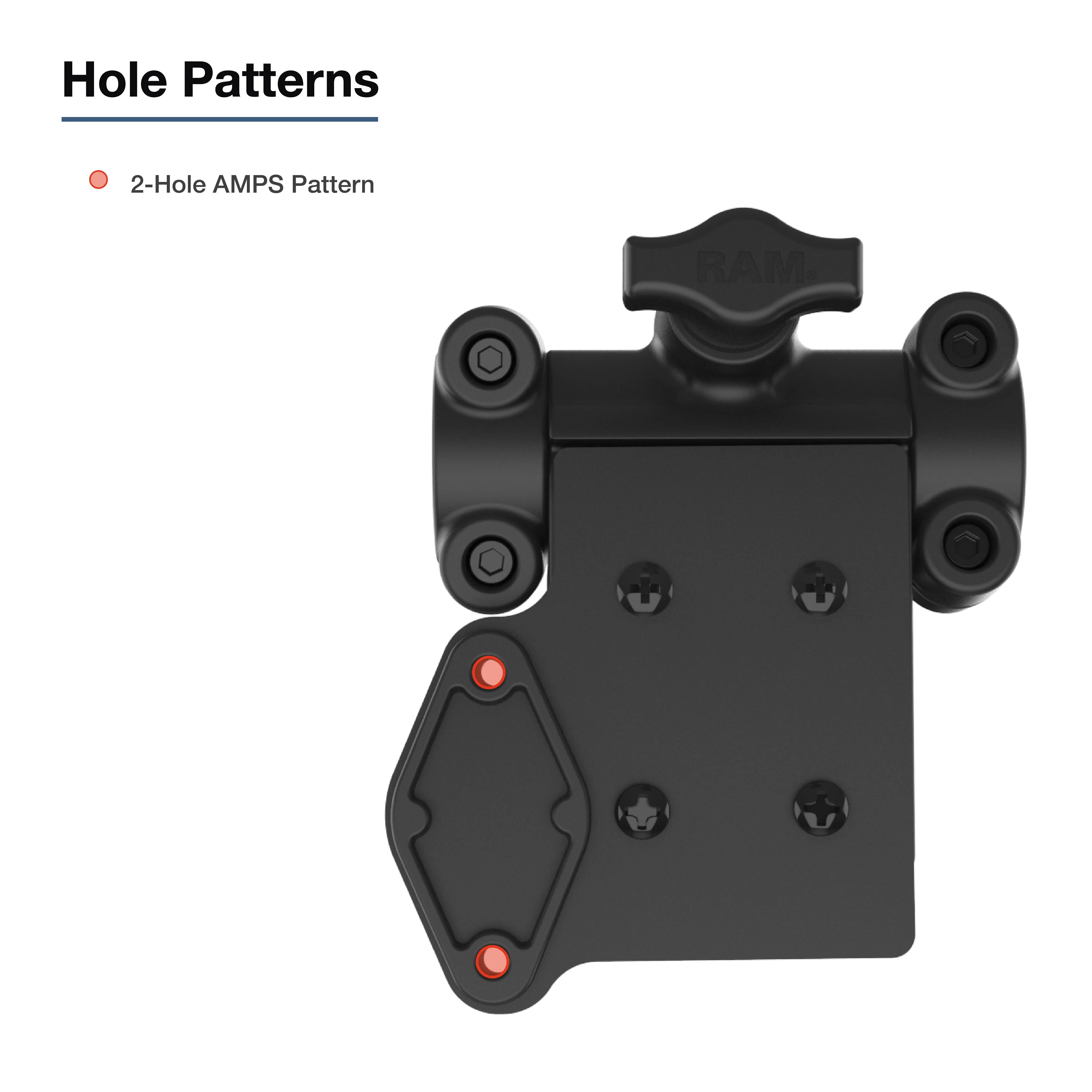 RAM® Friction Hinge Mount with Short Bracket for Tough-Bar™ - Image 4