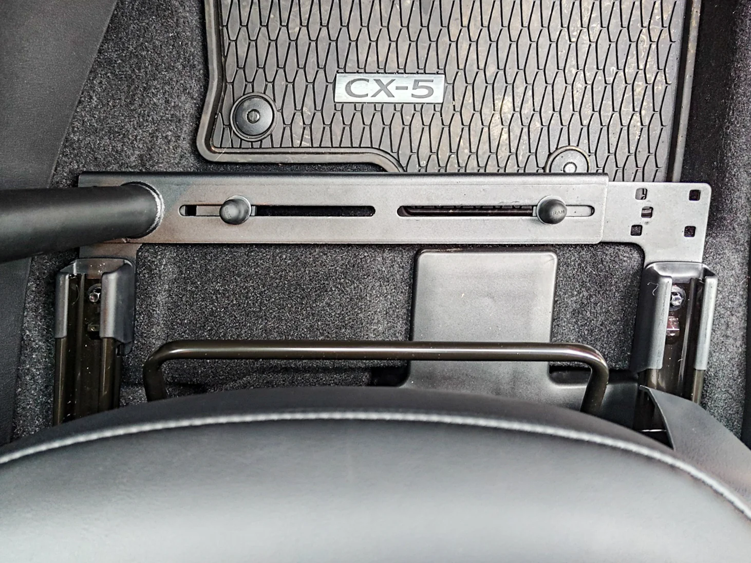 RAM® No-Drill™ Universal Vehicle Floor Mount with Double Ball Mount - Image 4