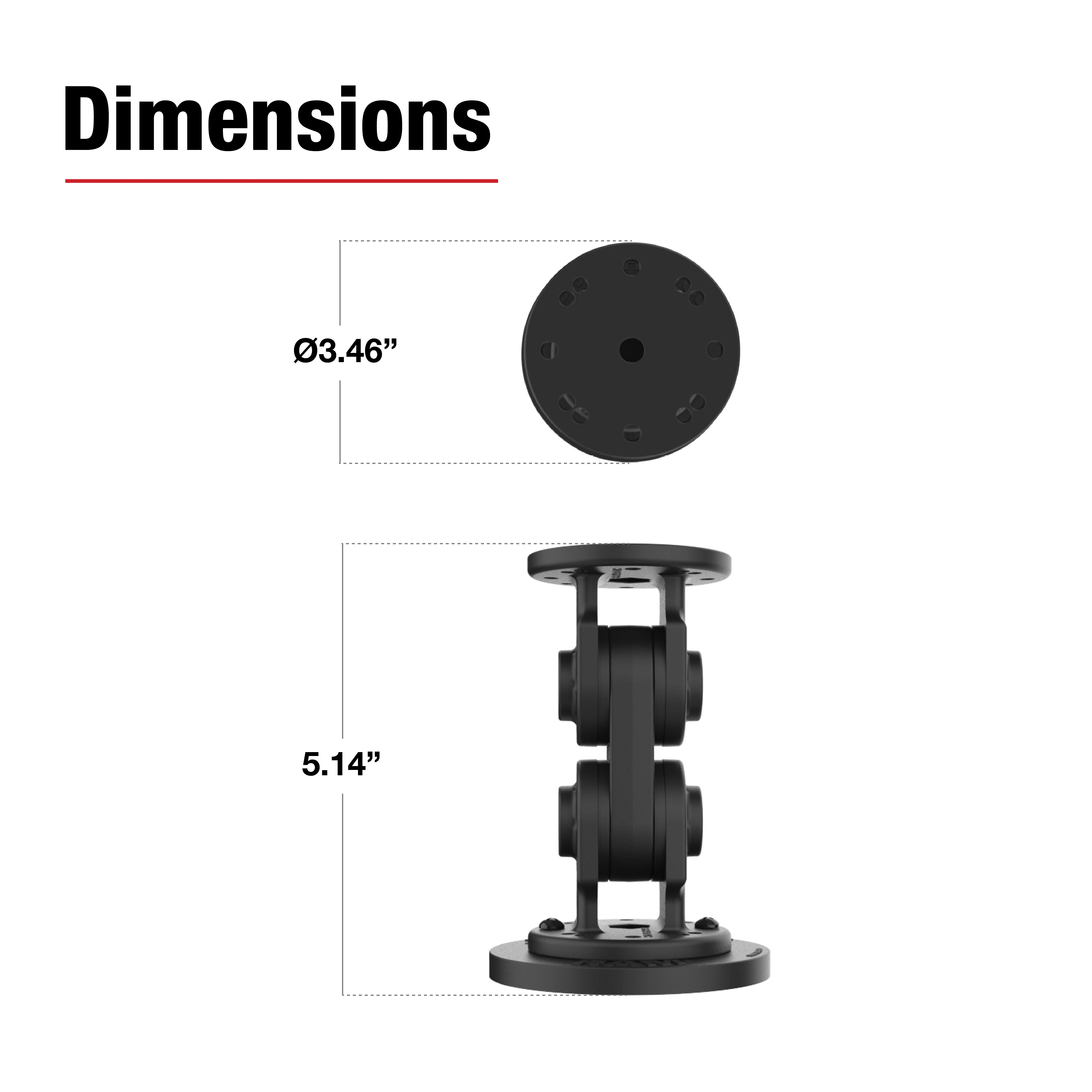 RAMĀ® Dual Straight Pivot Magnetic Mount - Image 3