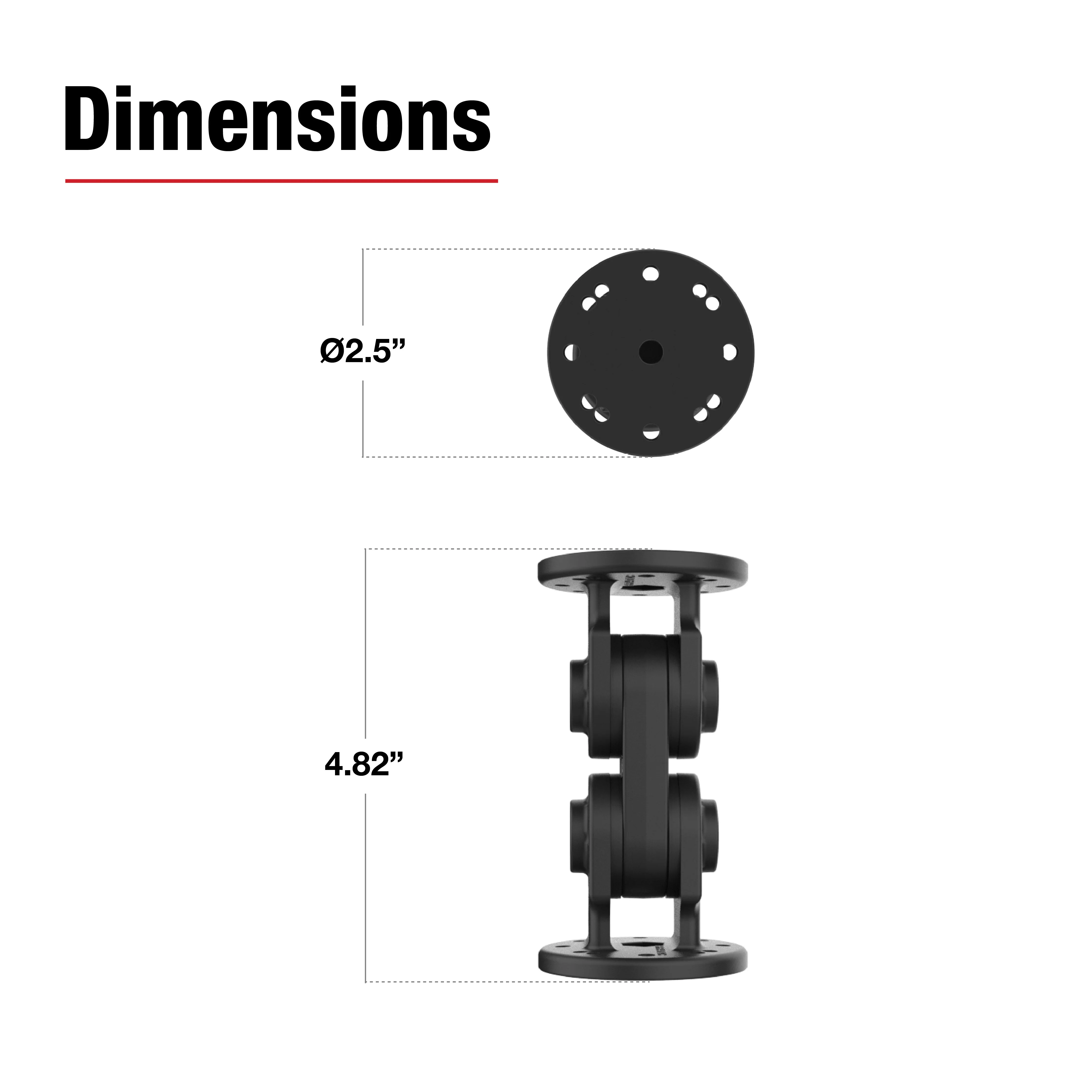 RAMĀ® Dual Straight Pivot Mount - Image 3