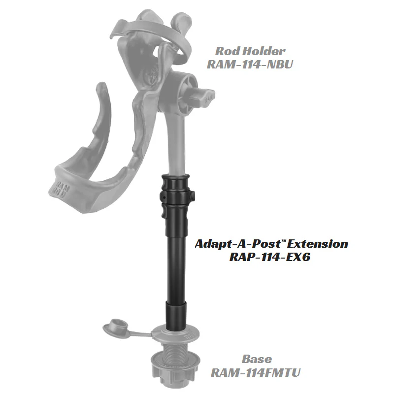 RAM® Adapt-A-Post⢠9" Extension Pole - Image 2