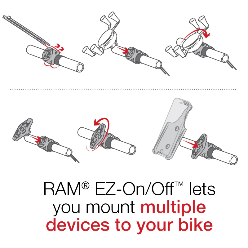 RAM® EZ-On/Off™ Bicycle Mount - Image 3