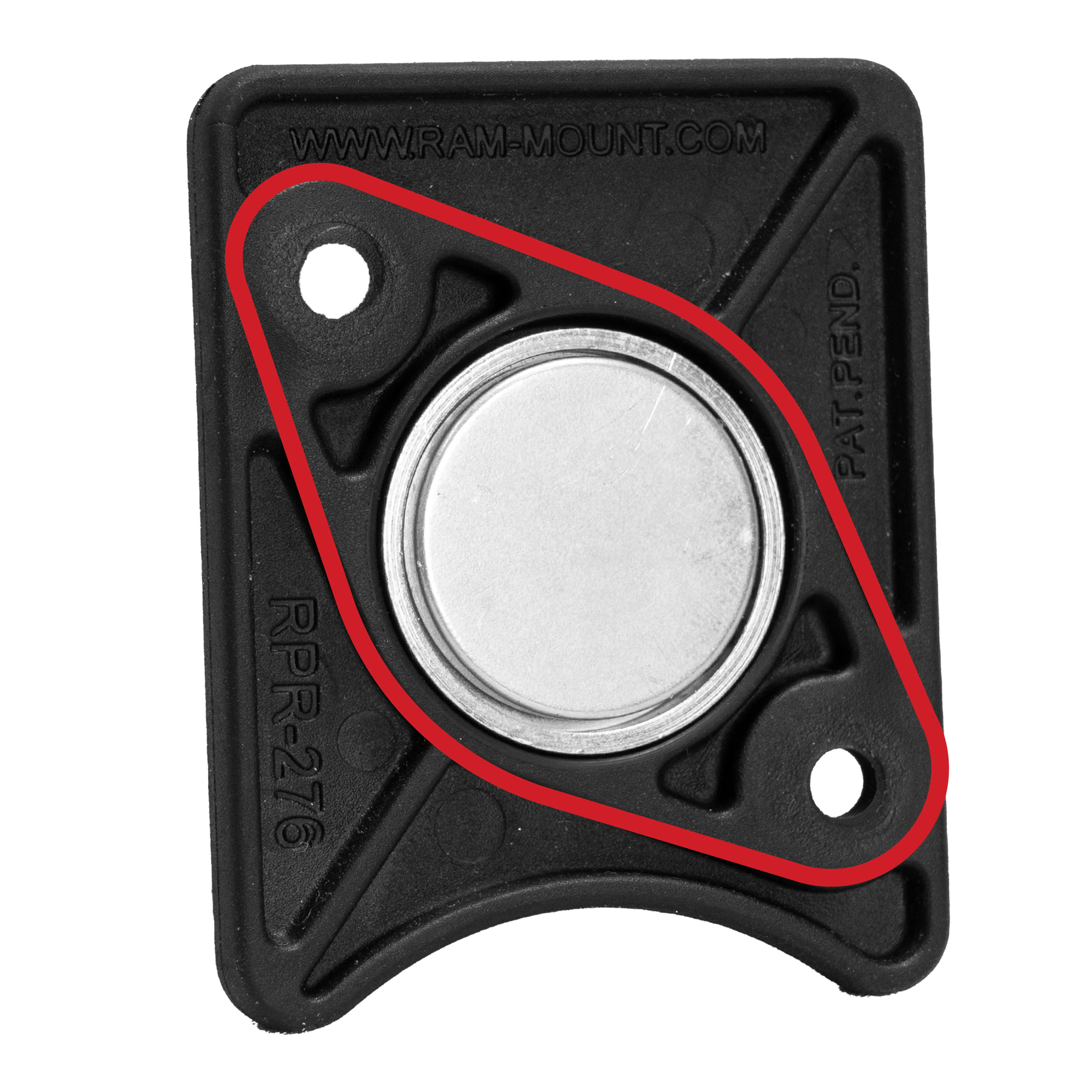 RAM® Power Plate⢠II Magnetic Holder with Steel Adhesive Plates - Image 3