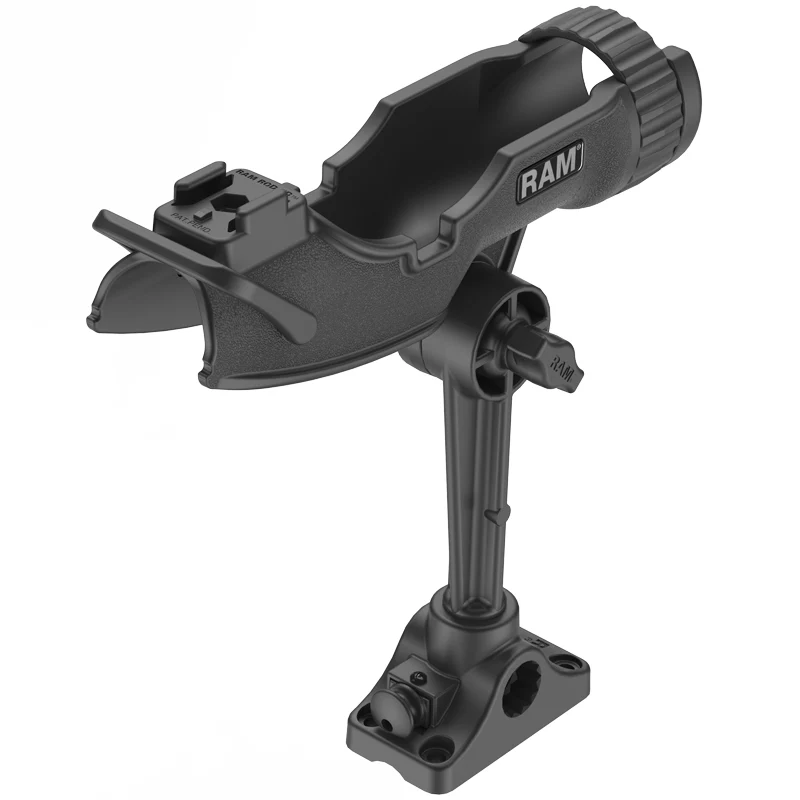 RAM RODĀ® HD Fishing Rod Holder with Bulkhead/Flat Surface Base