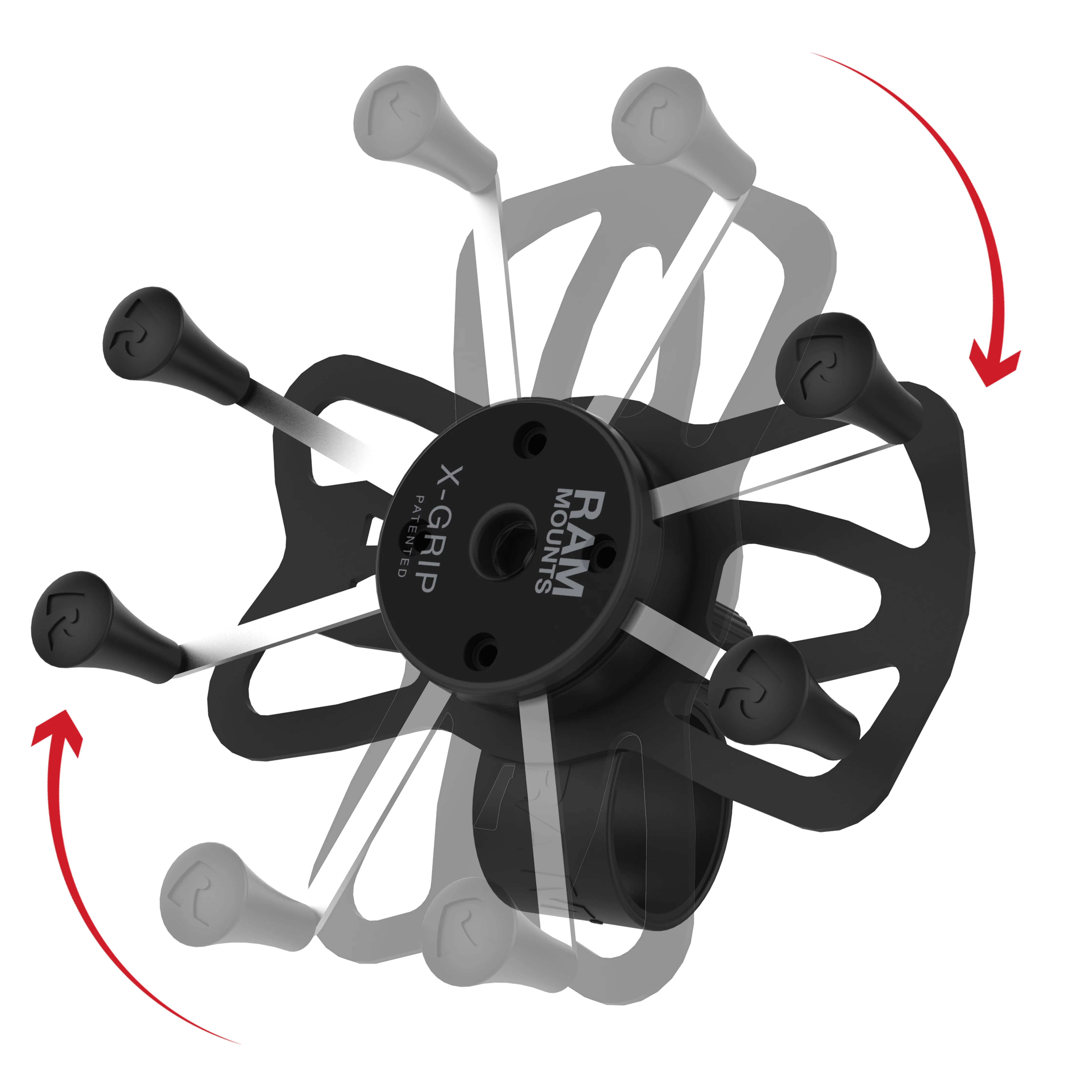 RAM® X-Grip® Large Phone Mount with RAM® Tough-Strap⢠Handlebar Base - Image 3