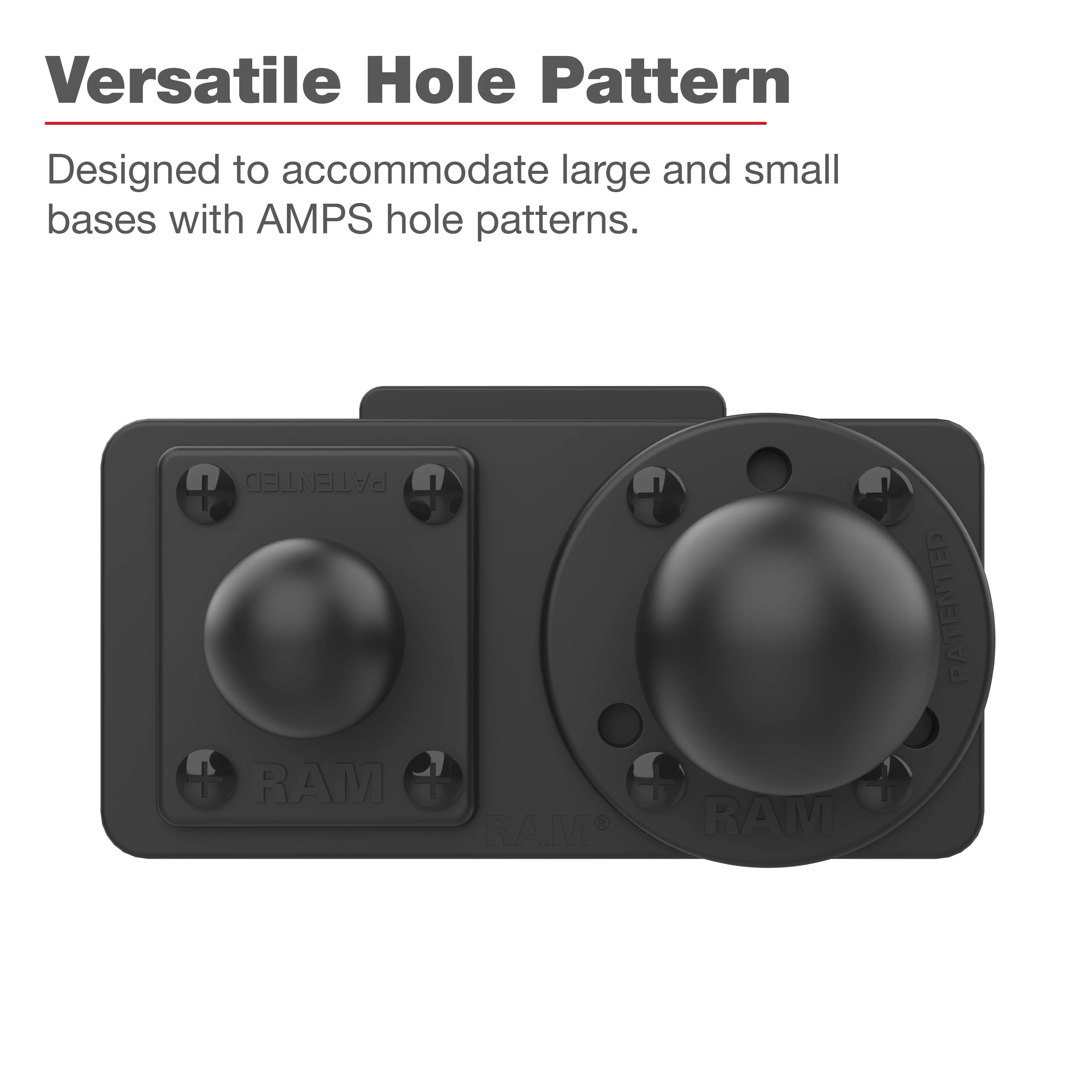 RAMĀ® Dashboard Mounting Plate for '18-26 Freightliner Cascadia - Image 3