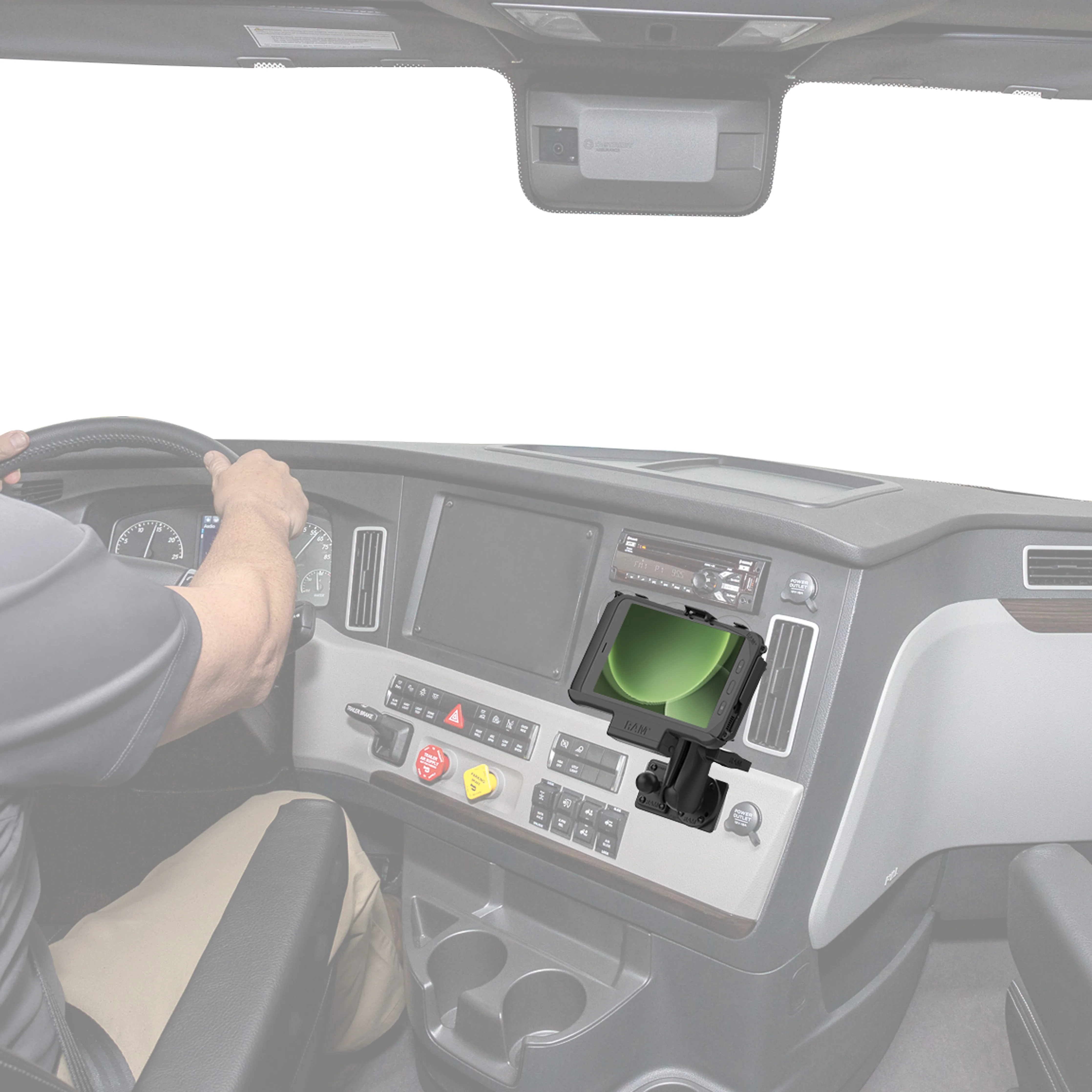 RAMĀ® Dashboard Mounting Plate for '18-26 Freightliner Cascadia - Image 5