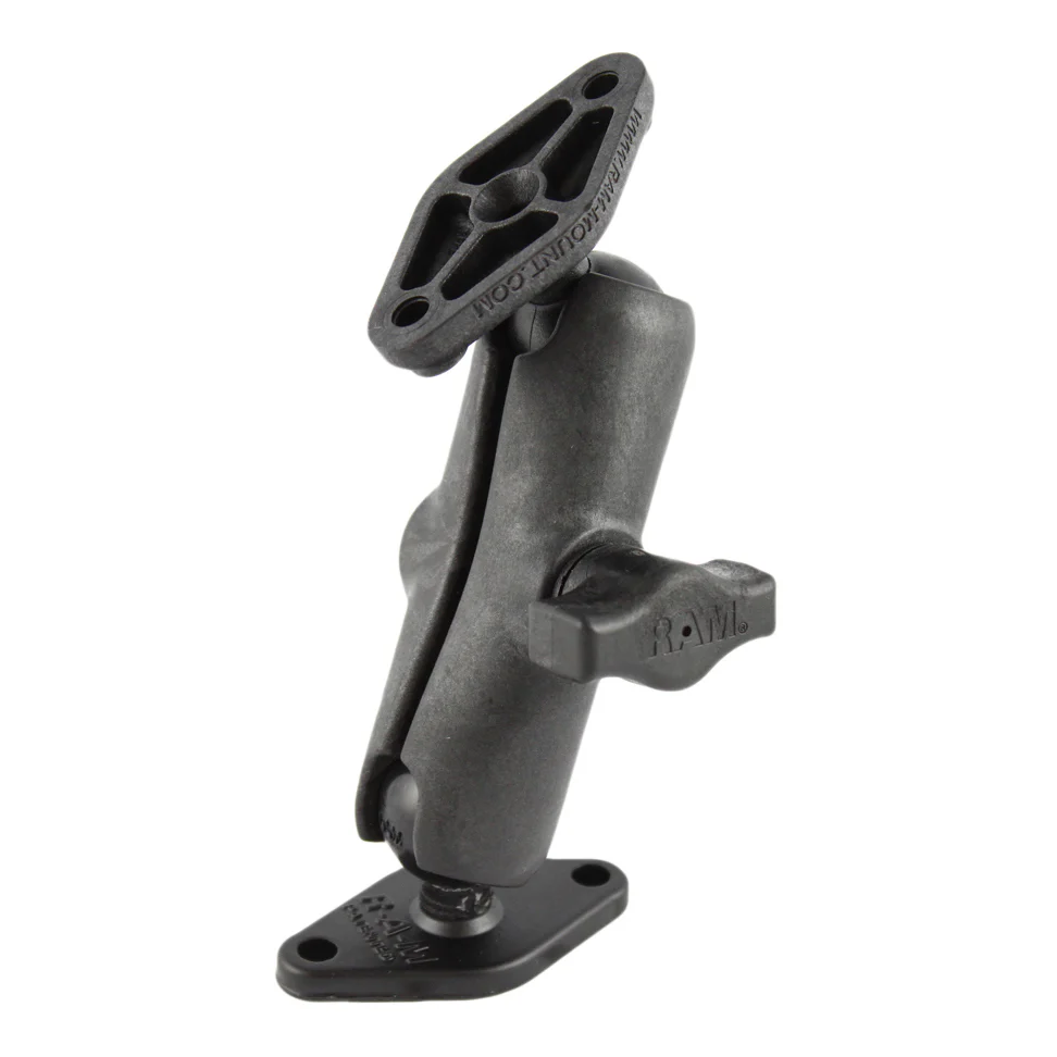 RAMĀ® Universal Composite Double Ball Mount with Two Diamond Plates