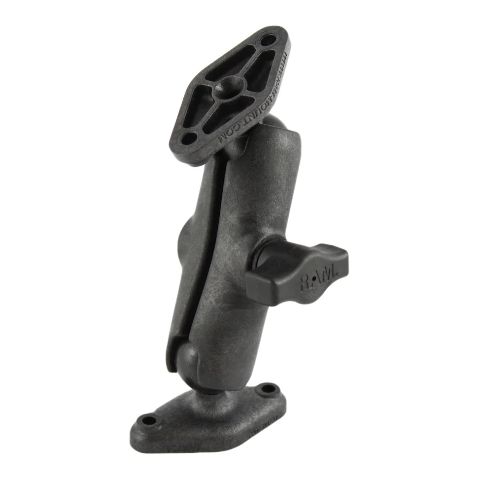 RAMĀ® Composite Double Ball Mount with Two Diamond Plates - Medium