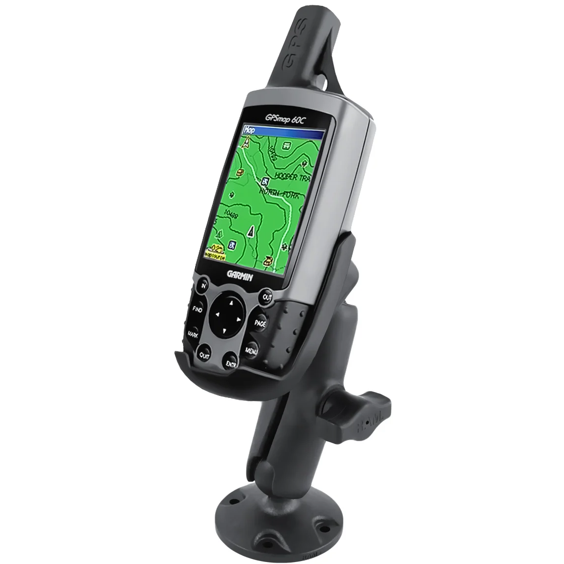 RAMĀ® Composite Drill-Down Mount for Garmin GPSMAP 60 Series + More