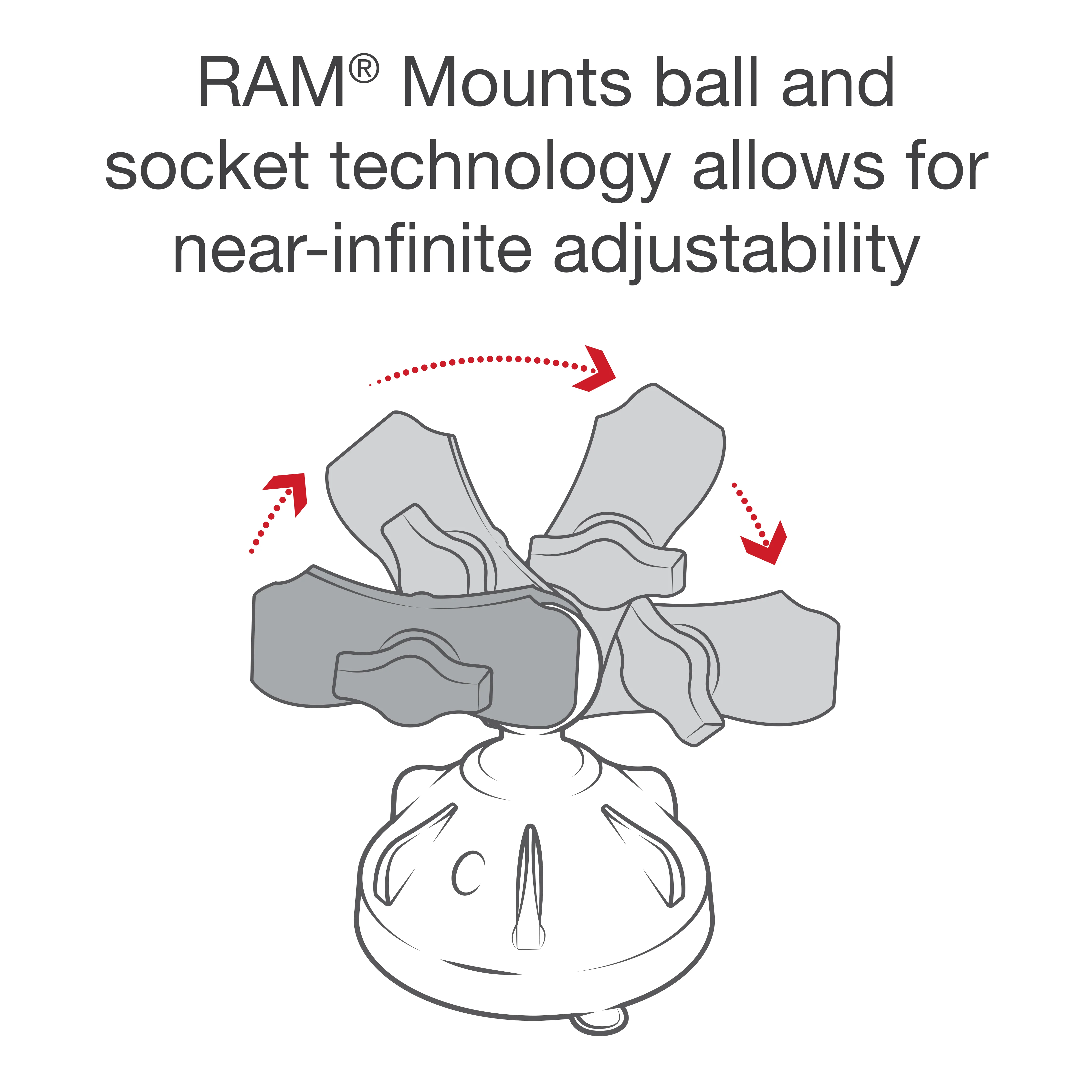 RAMĀ® X-GripĀ® Phone Mount with Low-Profile Suction Cup - Short - Image 3