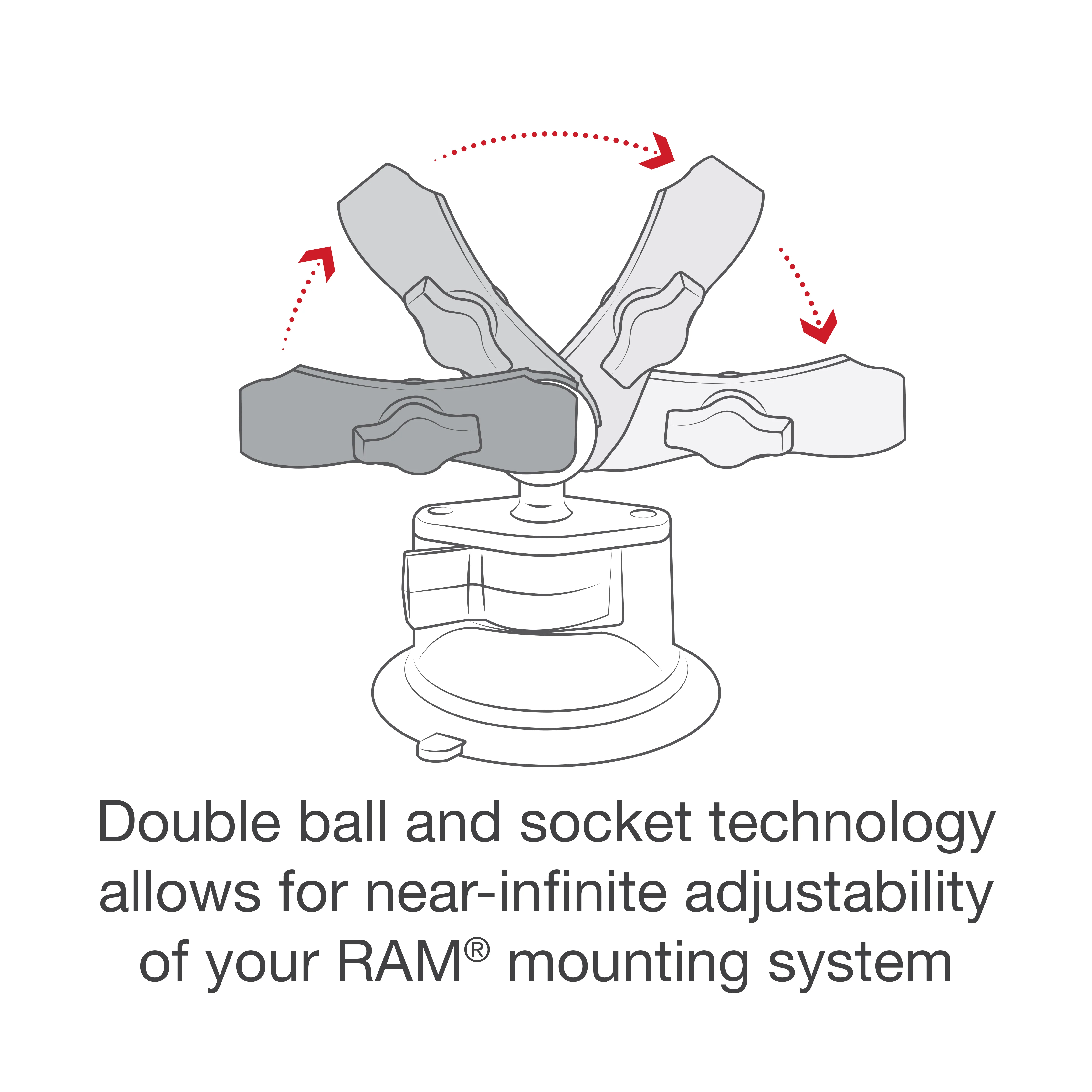 RAM® X-Grip® Phone Mount with Twist-Lock™ Suction Cup Base - Image 3