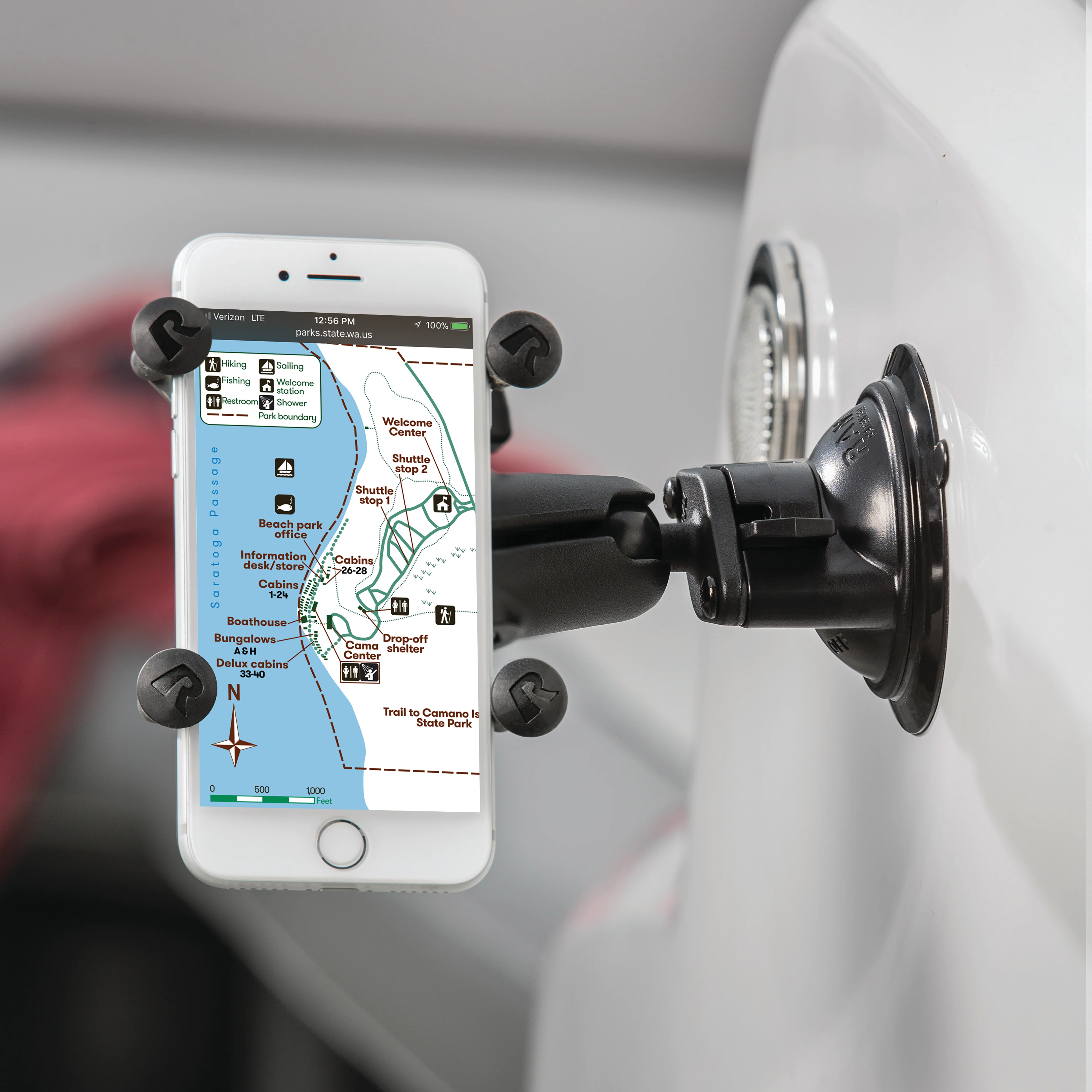 RAM® X-Grip® Phone Mount with Twist-Lock™ Suction Cup Base - Image 9