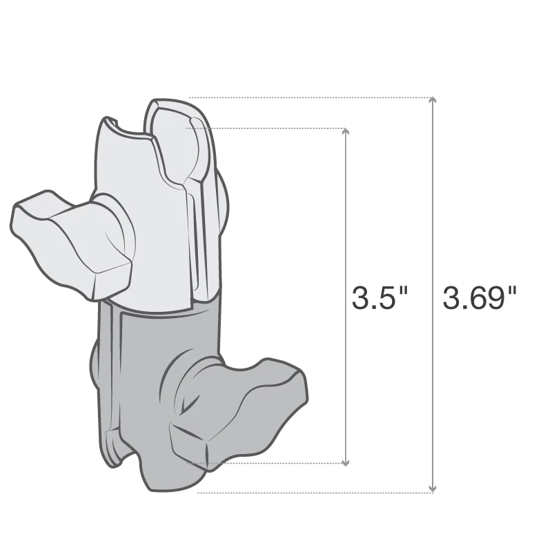 RAMĀ® Composite Double Socket Swivel Arm - Image 3