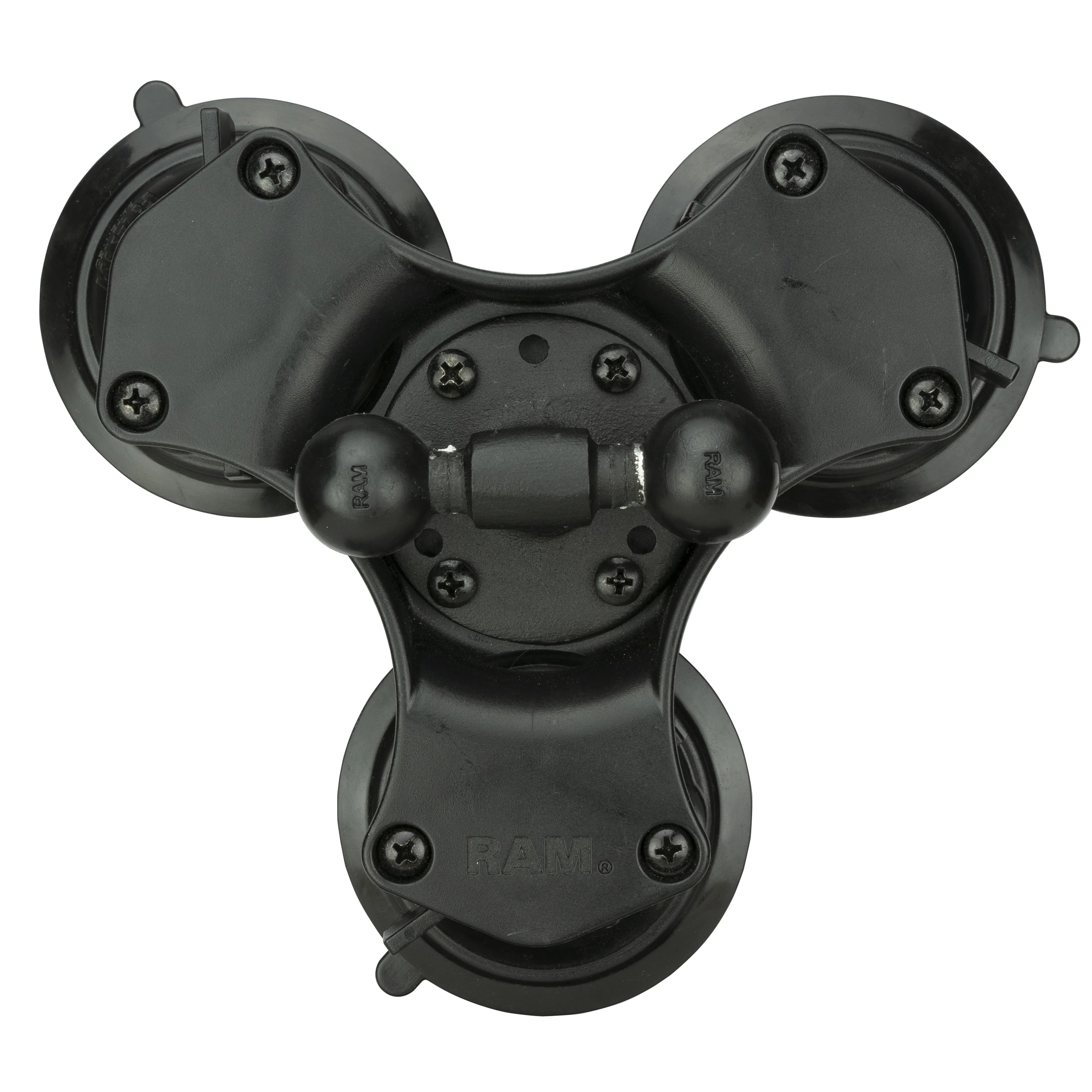 RAM® Twist-Lock™ Triple Suction Cup Double Ball Base - Image 3
