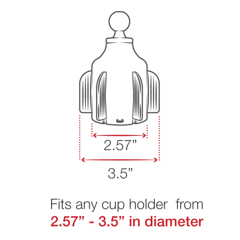 RAM® X-Grip® for 7"-8" Tablets with RAM® Stubby™ Cup Holder Base - Image 6